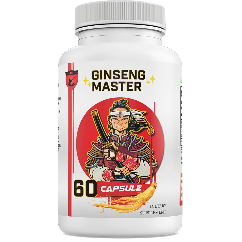 ⚔️ Ginseng Master! Ginseng Supplement with Gingko Biloba &  Red Korean Panax Ginseng Root