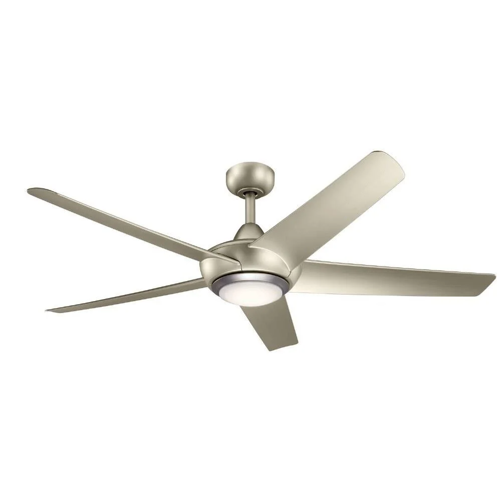 Ceiling Fan with Light Kit with Transitional Inspirations 13.5 inches Tall By 52 inches Wide-Brushed Nickel Finish Bailey Street Home 147-Bel-4402460