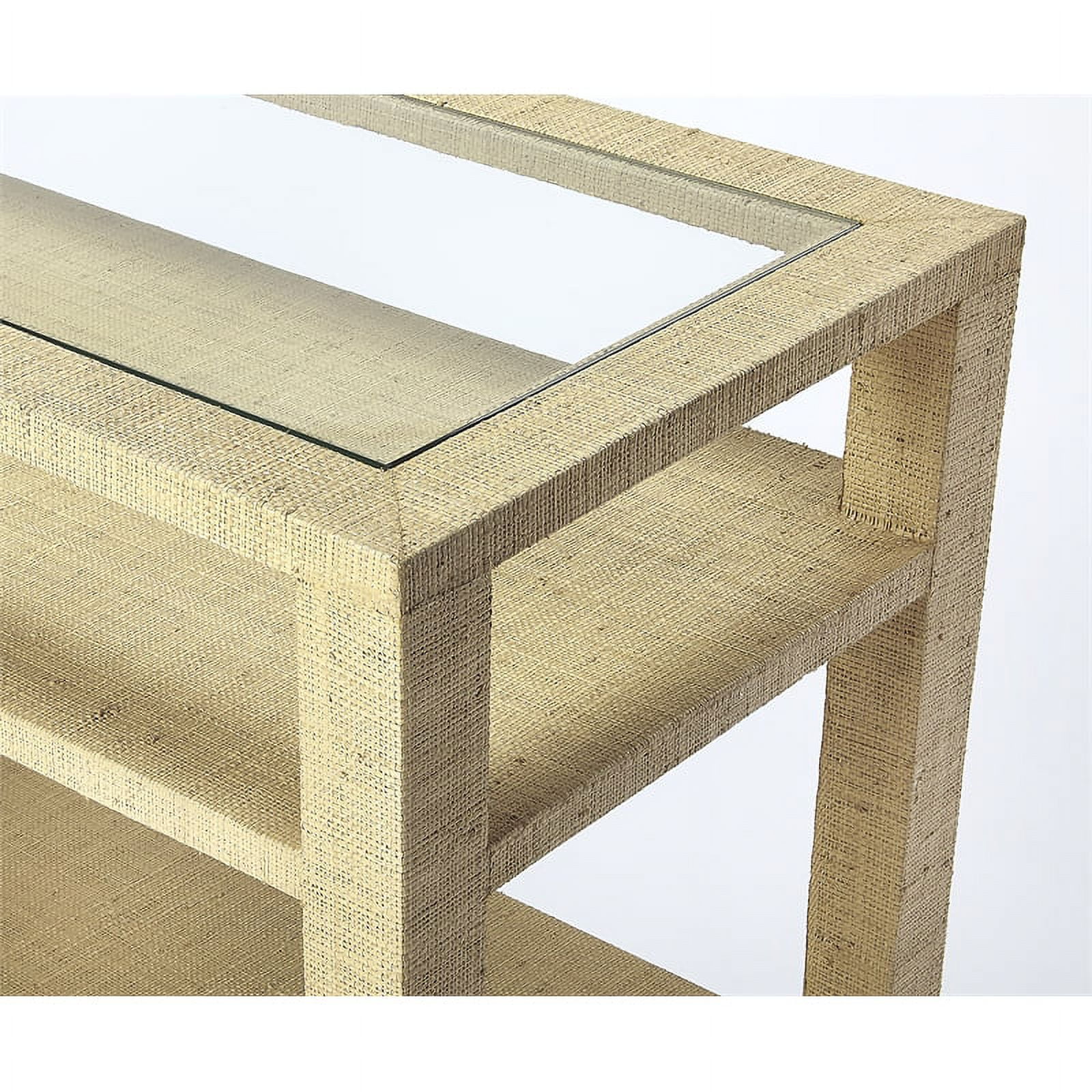 Home Square 2-Piece Wood Set with 1 Console Table & 1 End Table