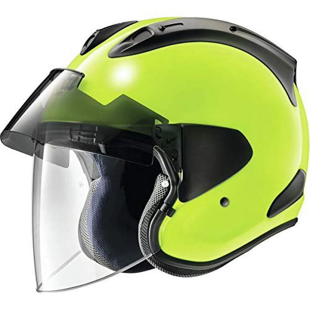Arai Ram-X Solid Open Face Motorcycle Helmet (M2020D) Fluorescent Yellow SM