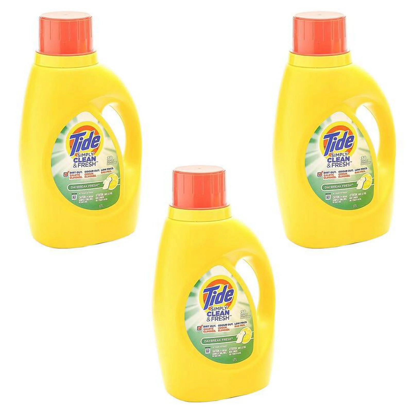 Tide Simply Clean & Fresh, Daybreak Fresh. Long Lasting Scent, 76 Loads , 60 fl.oz. (Pack of 3)