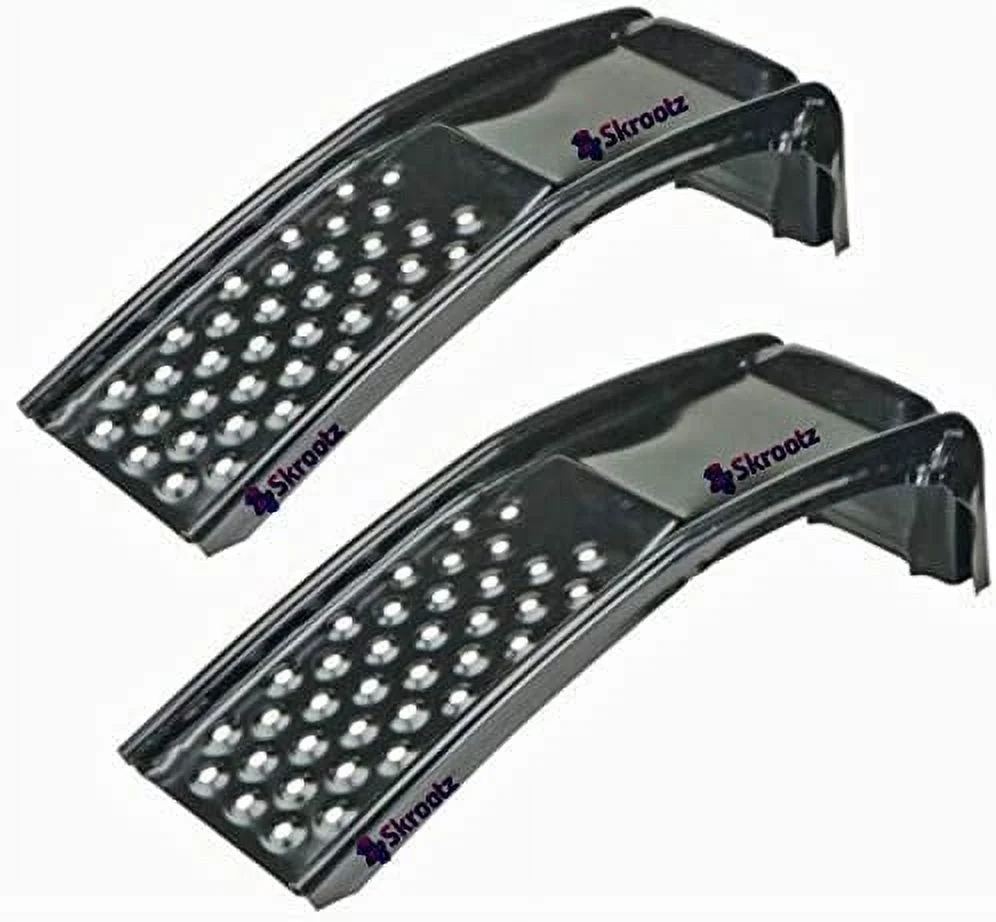 Solid Steel Ramps Set Heavy Duty Car Vehicle Truck Repairs Auto Lights 3 Ton 6500 LBS Capacity