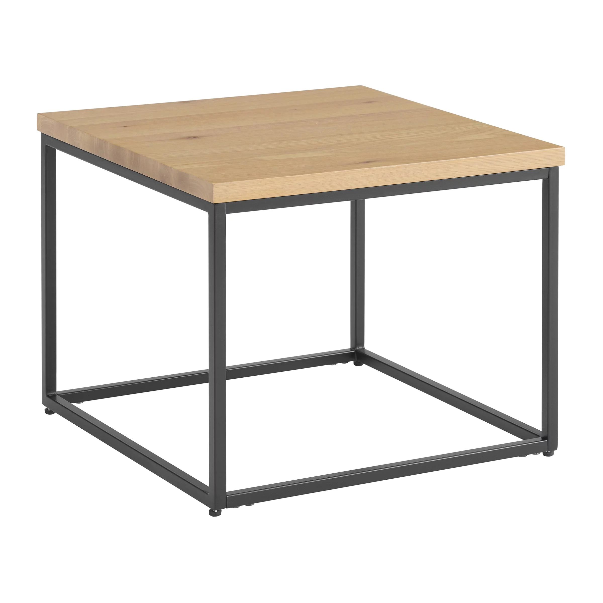 Lavish Home 3PC Modern Nesting Coffee Table Set with 2 Side Tables (Walnut)