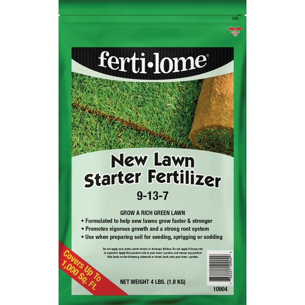 1 PK, Ferti-lome 10904-Ferti-lome 4 Lb. 1000 Sq. Ft. 9-13-7 New Lawn Starter Fertilizer