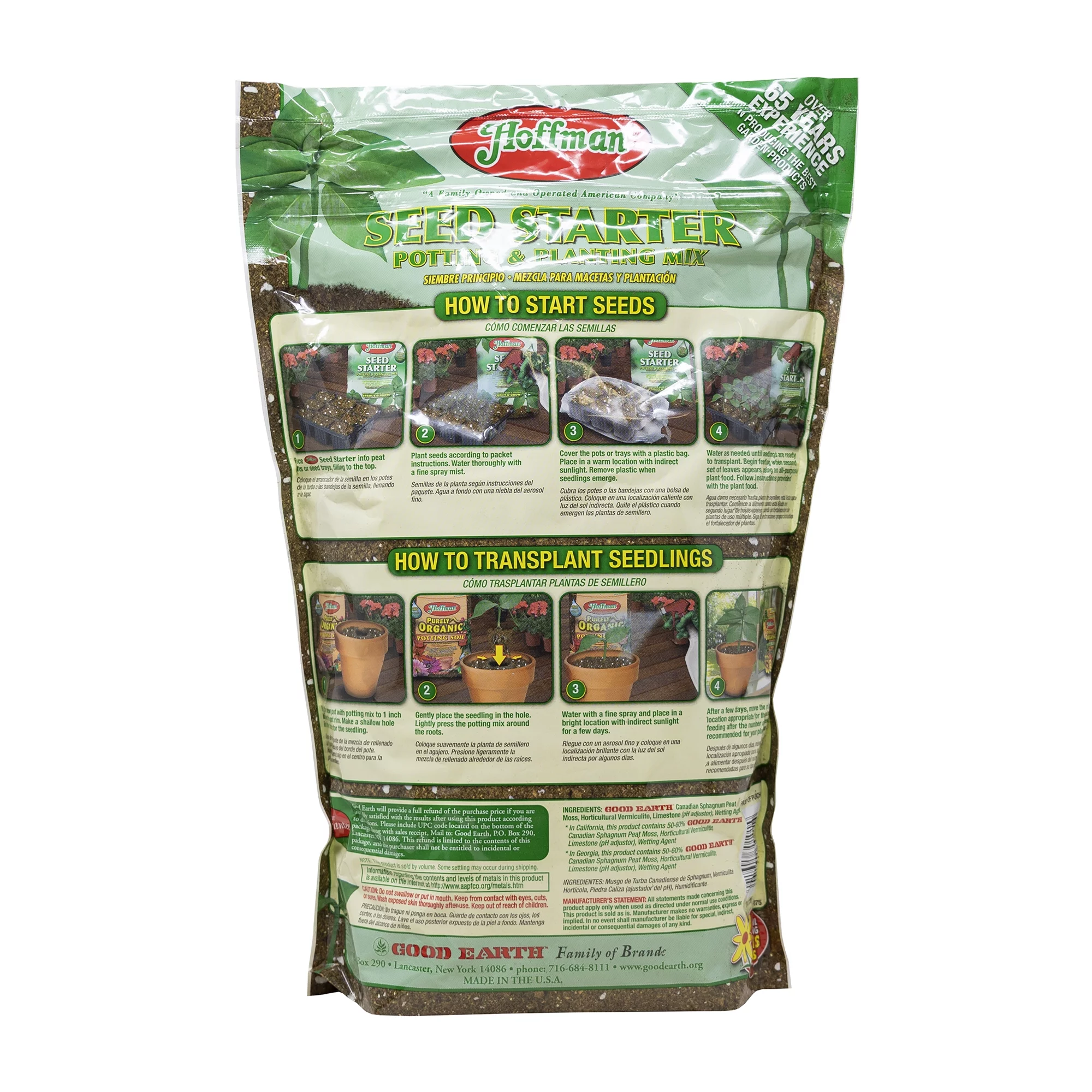 Hoffman 30101 Seed Starter Soil, 4 Quarts