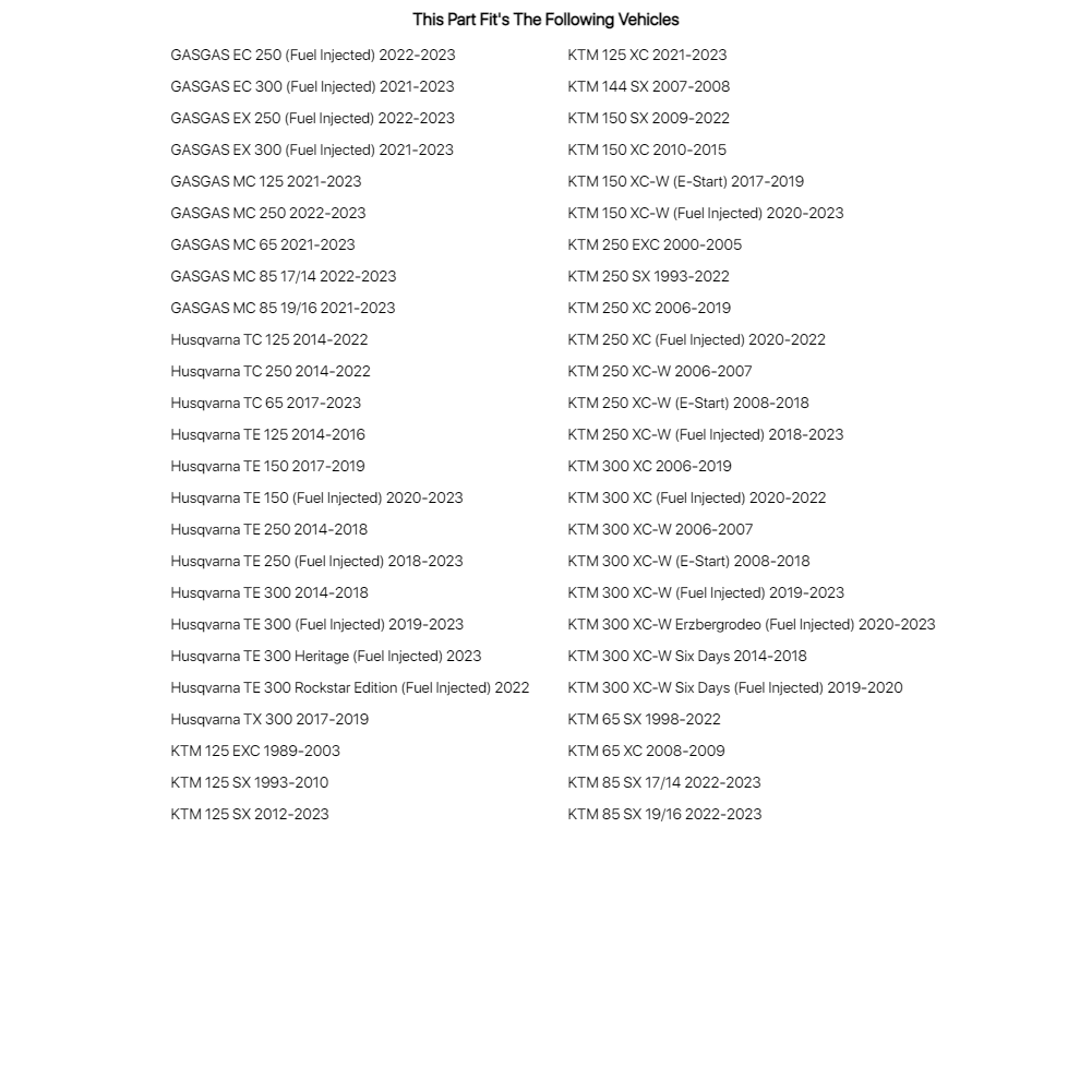 Tusk 2-Stroke Transmission Oil Change Kit Bel-Ray EXL 10W-40 For HUSQVARNA TC 125 (Fuel Injected) 2023-2024