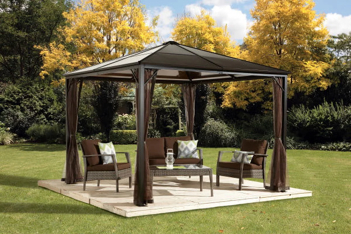 Sojag 310-9155990 10 x 10 ft. PC 6 mm Roof Sumatra Promo No.53 Gazebo