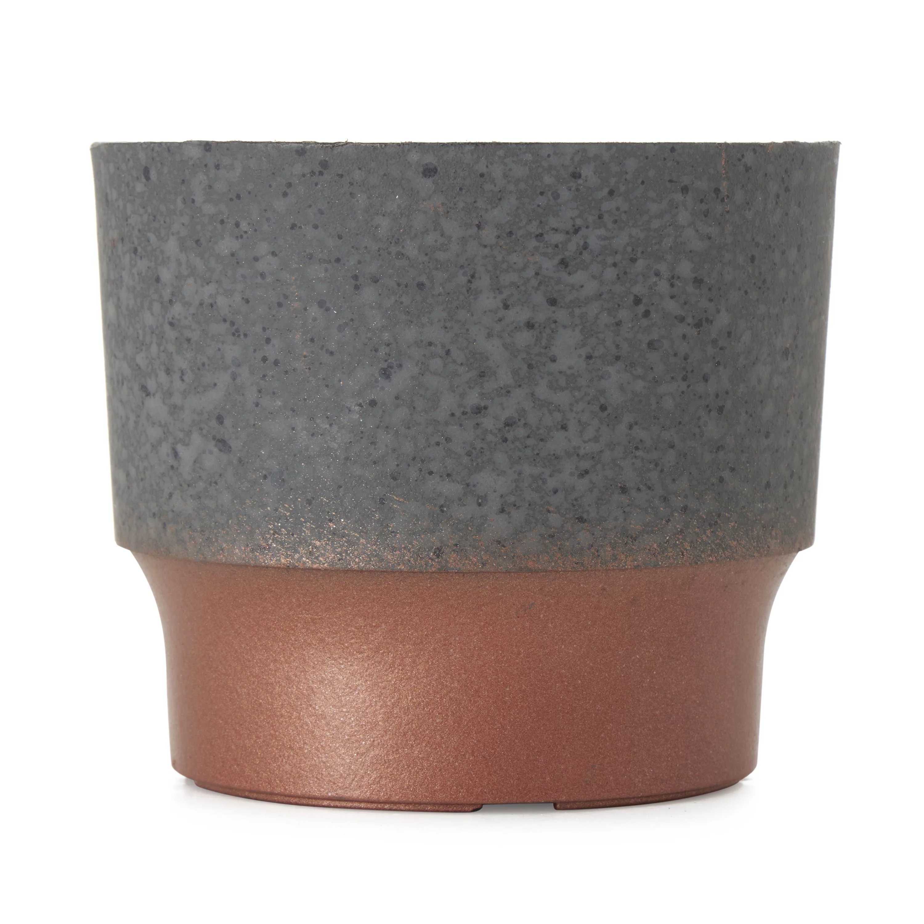 The HC Companies 3in Sprite Planter Pot, Faux Concrete Copper (2 Pack)