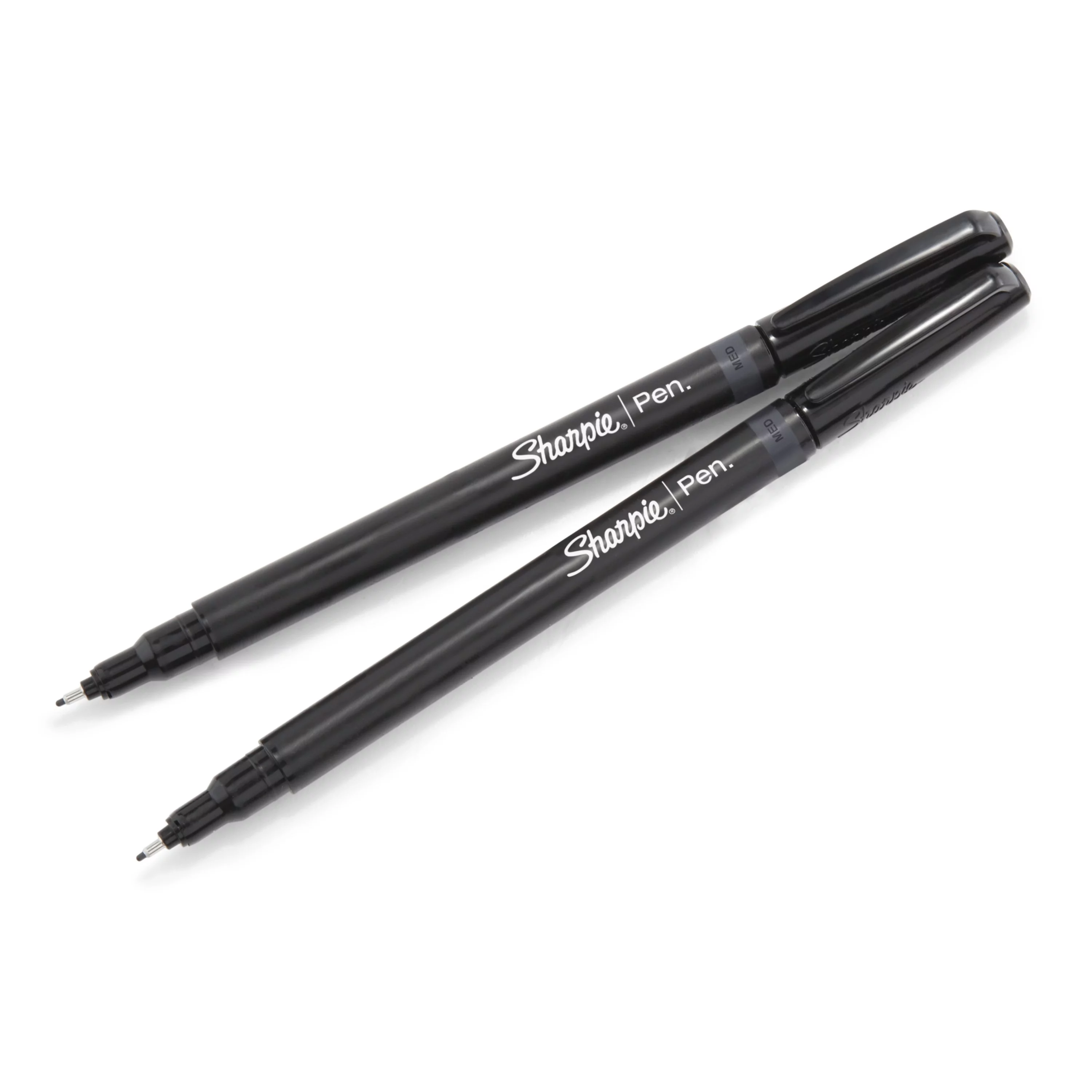 Sharpie Felt Tip Pens, Medium Point, Black, 2 Count
