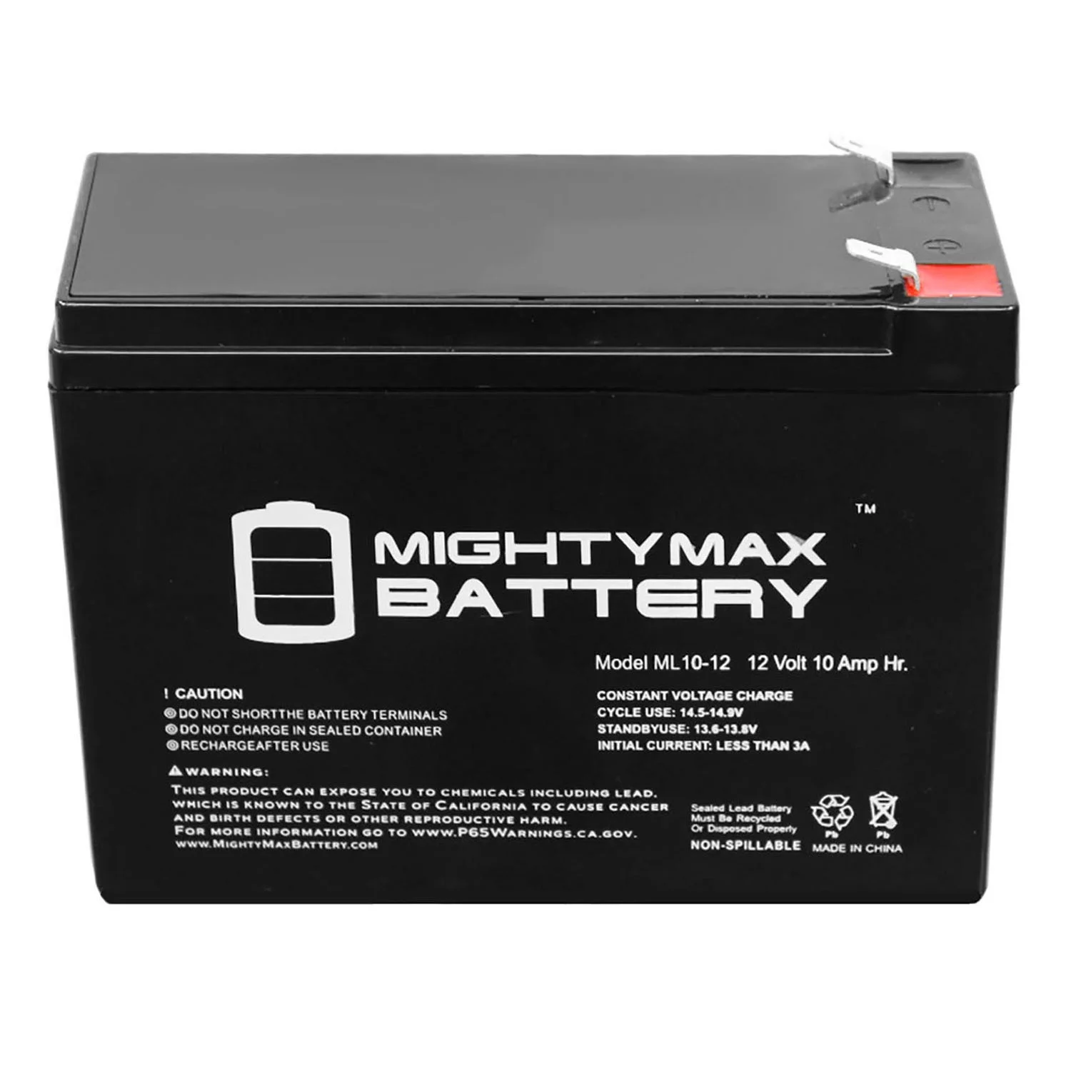 12V 10AH SLA Battery Replaces Currie Phat Phantom Scooter - 3 Pack