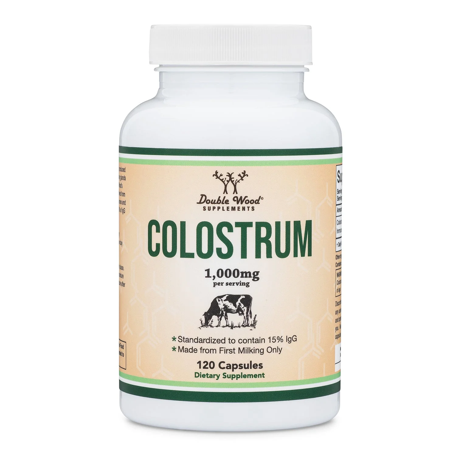 Colostrum, Supports Immune Health, 120 Capsules, Double Wood Supplements