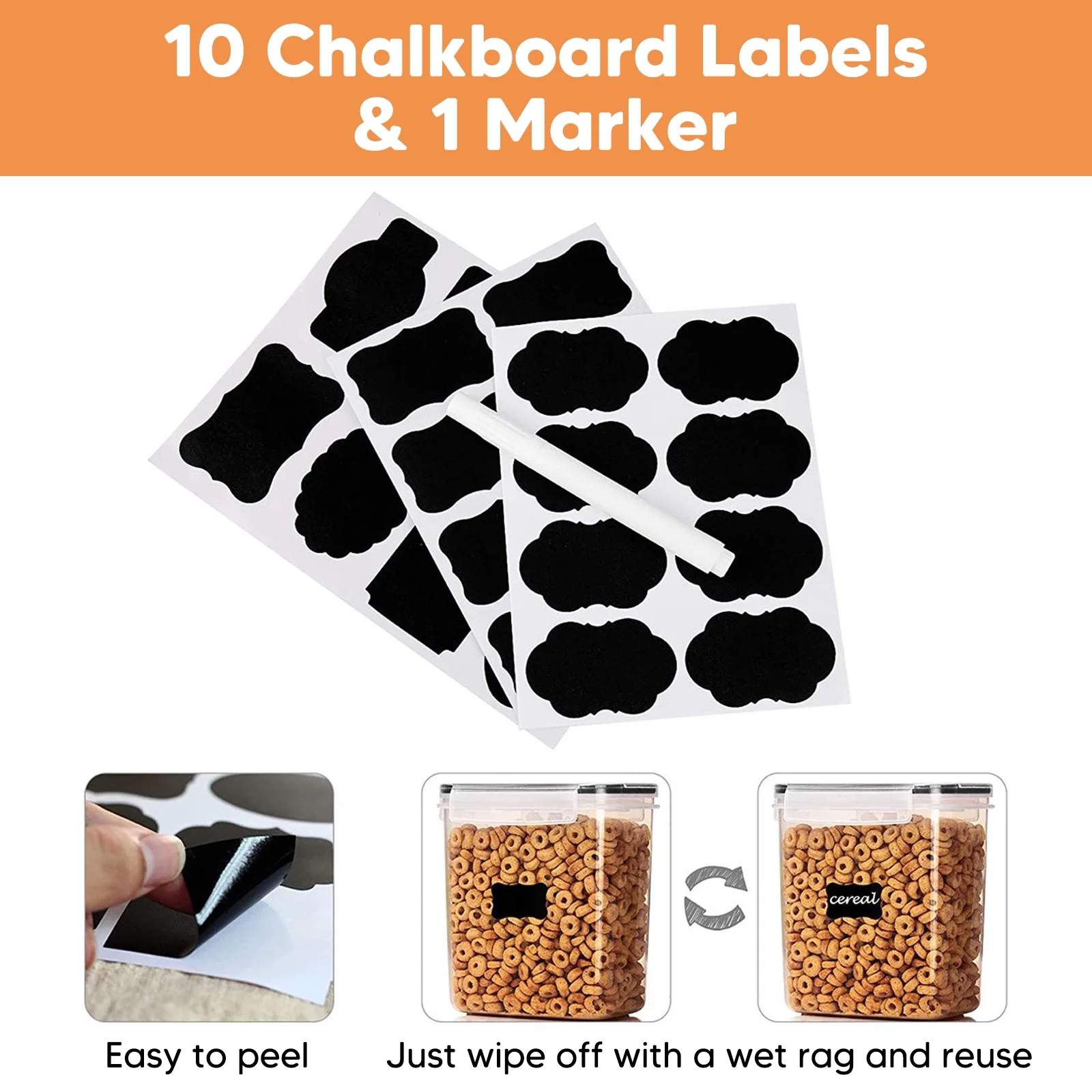 Airtight Food Storage Containers, Airtight Pantry Organization and Storage, 7 Pieces BPA Free Plastic Airtight Kitchen,Flour Container,Kitchen Storage Container,Large Food Storage Container