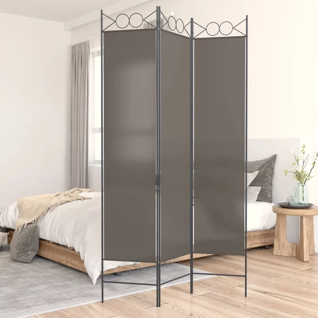 Anself 3-Panel Room Divider Anthracite 47.2
