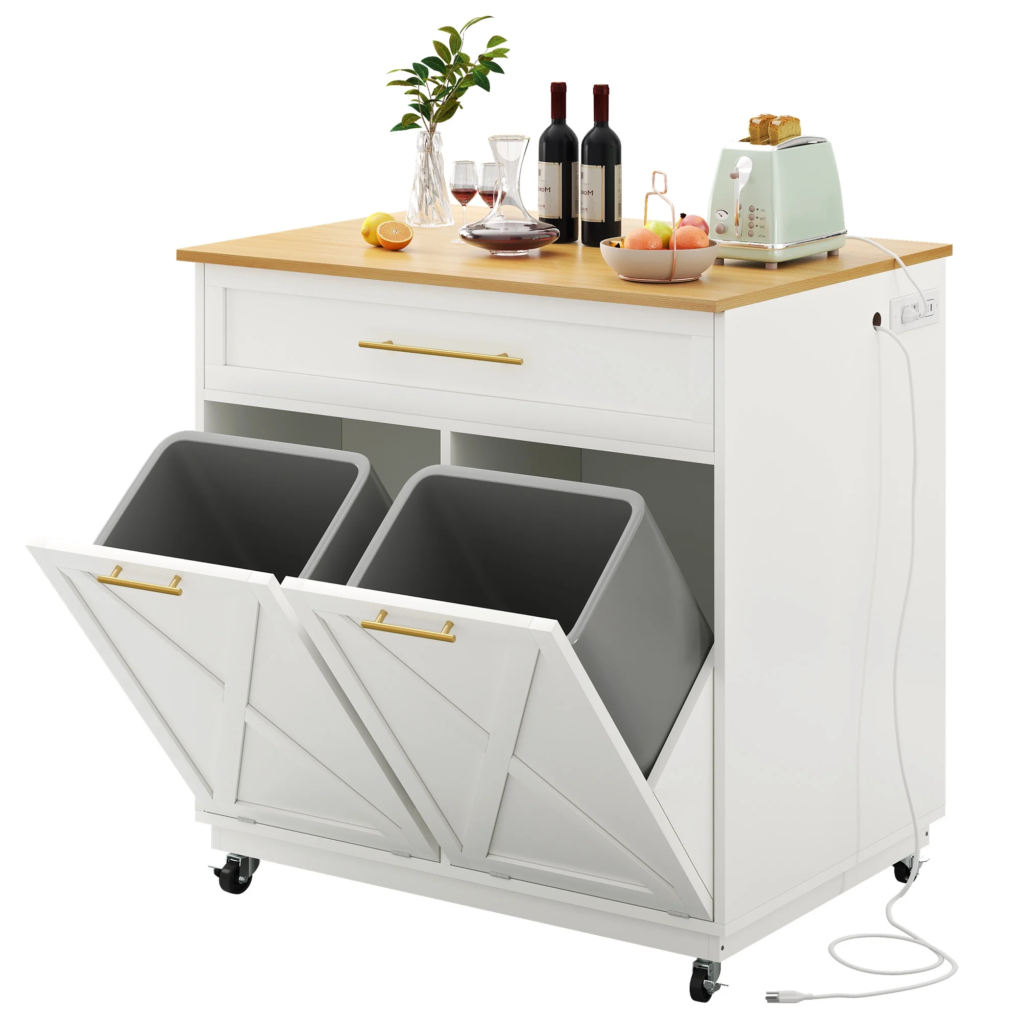 Dextrus Kitchen Island Cart, 39