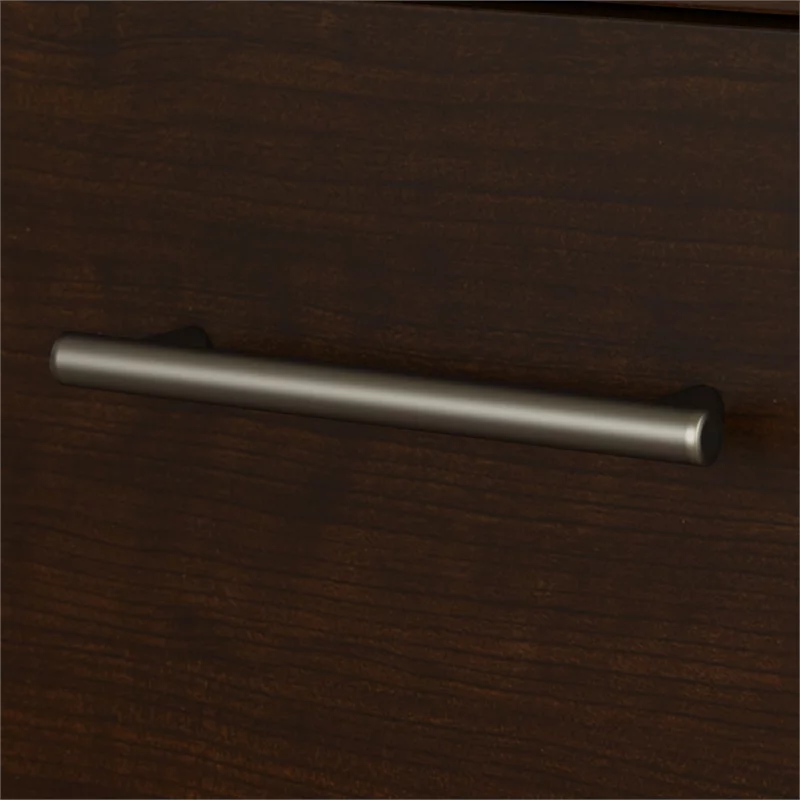 Home Square 2 Piece Wood Lateral Filing Cabinet Set in Mocha Cherry