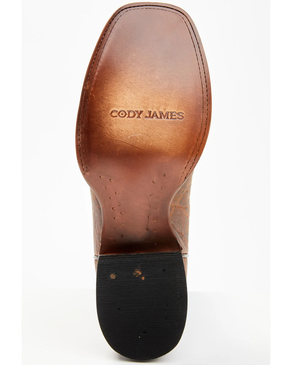 Cody James Men's Blue Elephant Print Western Boot Broad Square Toe Brown 9 D(M) US