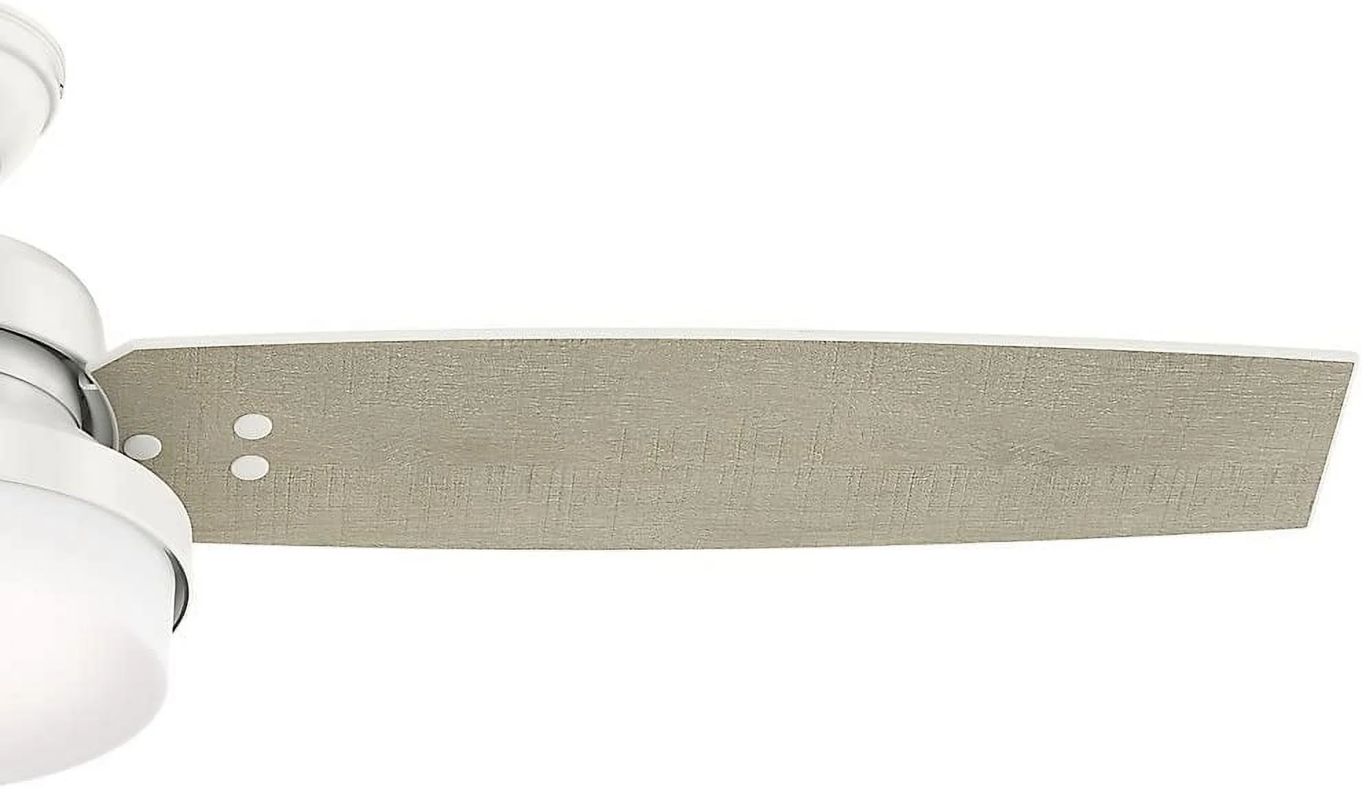 AUCHI Fan Company, 59157, 52 inch Sentinel Brushed Nickel Ceiling Fan with LED Light Kit and Handheld Remote