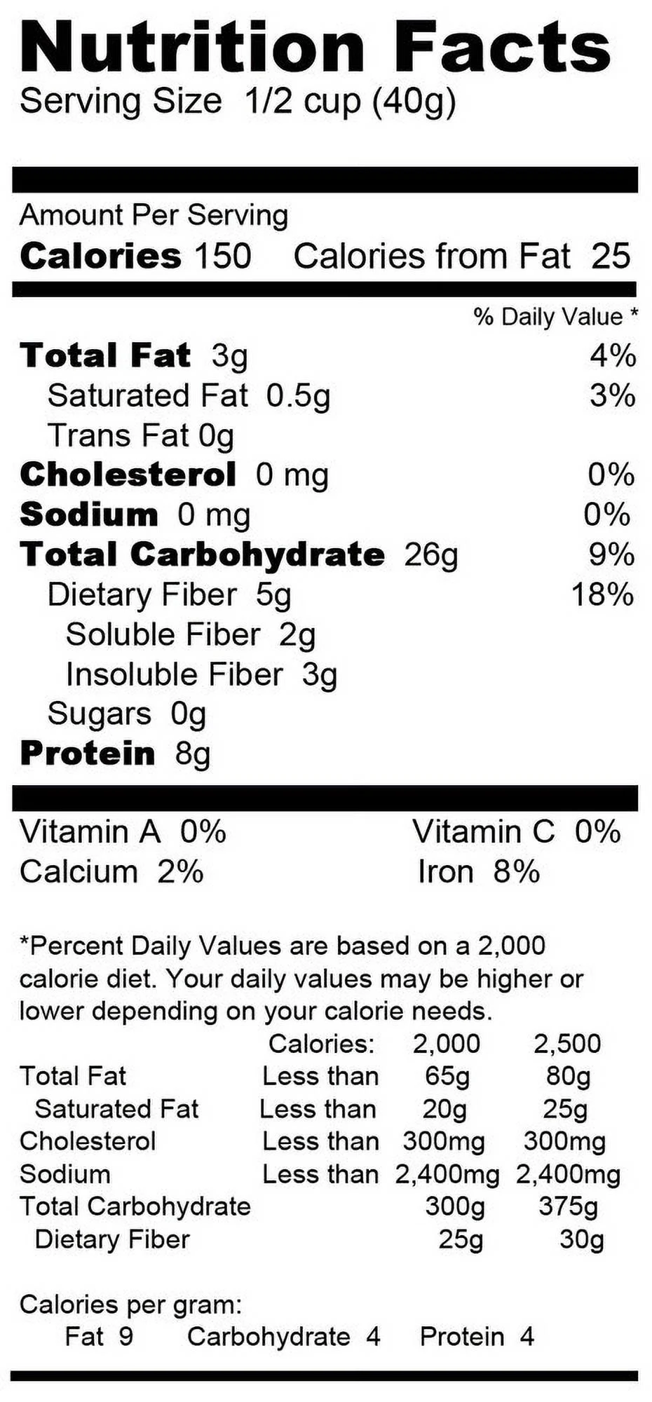 Gluten Free Raw Oatmeal - 2 Pack of 3 Pound Bags