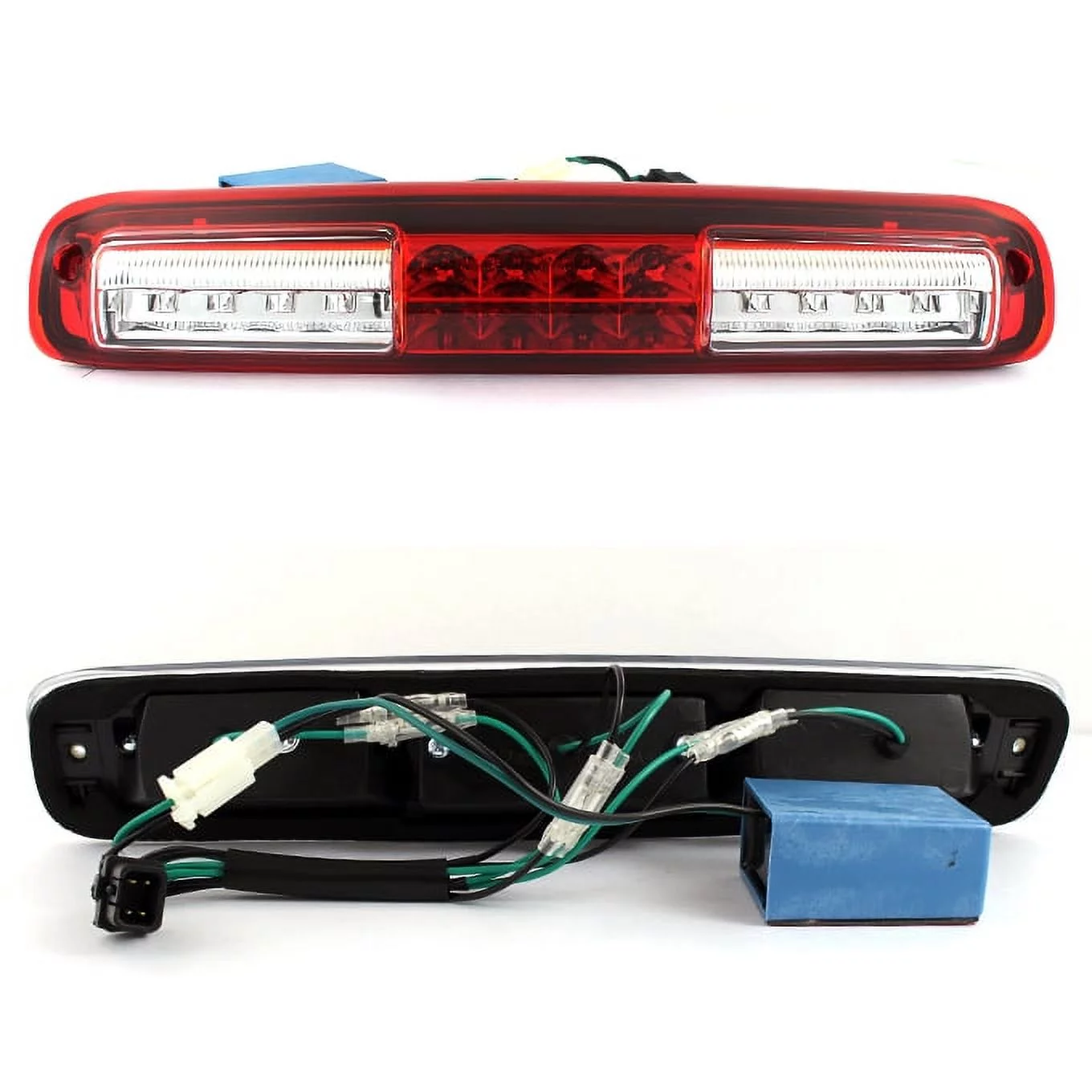 AKKON - For 99-02 99-06 Chevy/GMC Sliverado/Sierra 1500 2500 3500 HD Classic LED Tube Red Tail Lights + 3Rd Brake Lamp