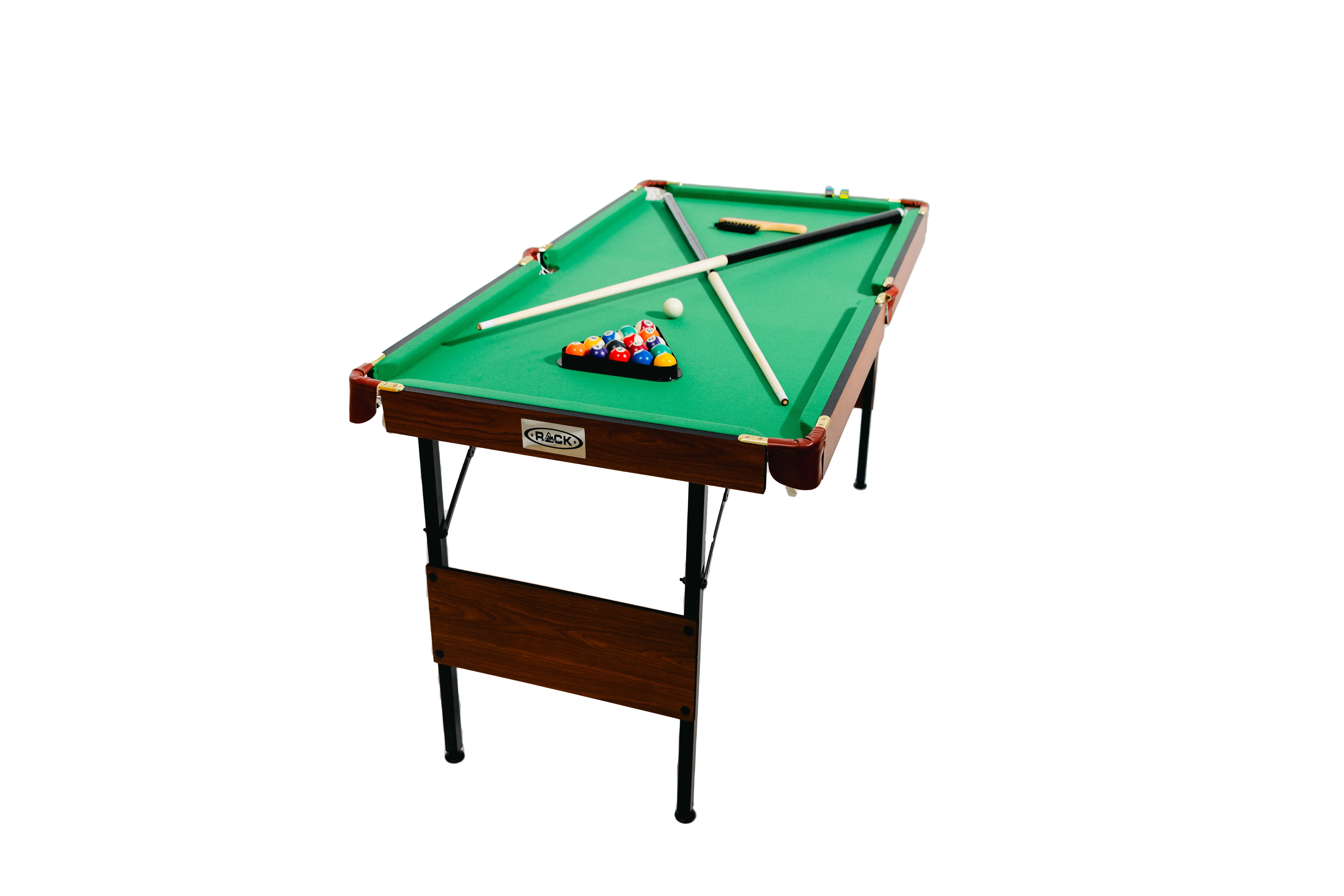 RACK Crux 55 in Folding Billiard/Pool Table (Green)
