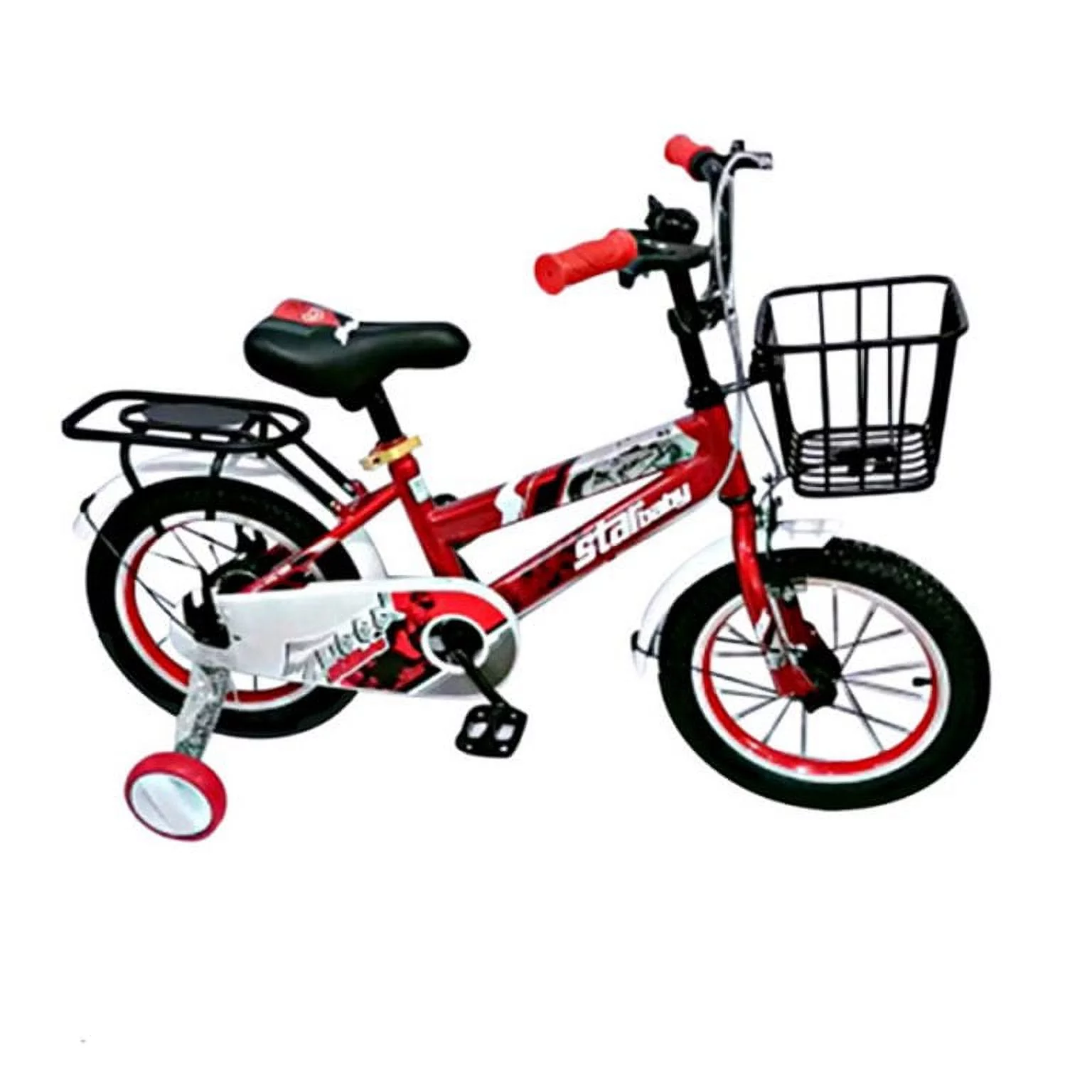 Kids Red Bike SEAICH Red Speedster Sporty Bike with Storage 12
