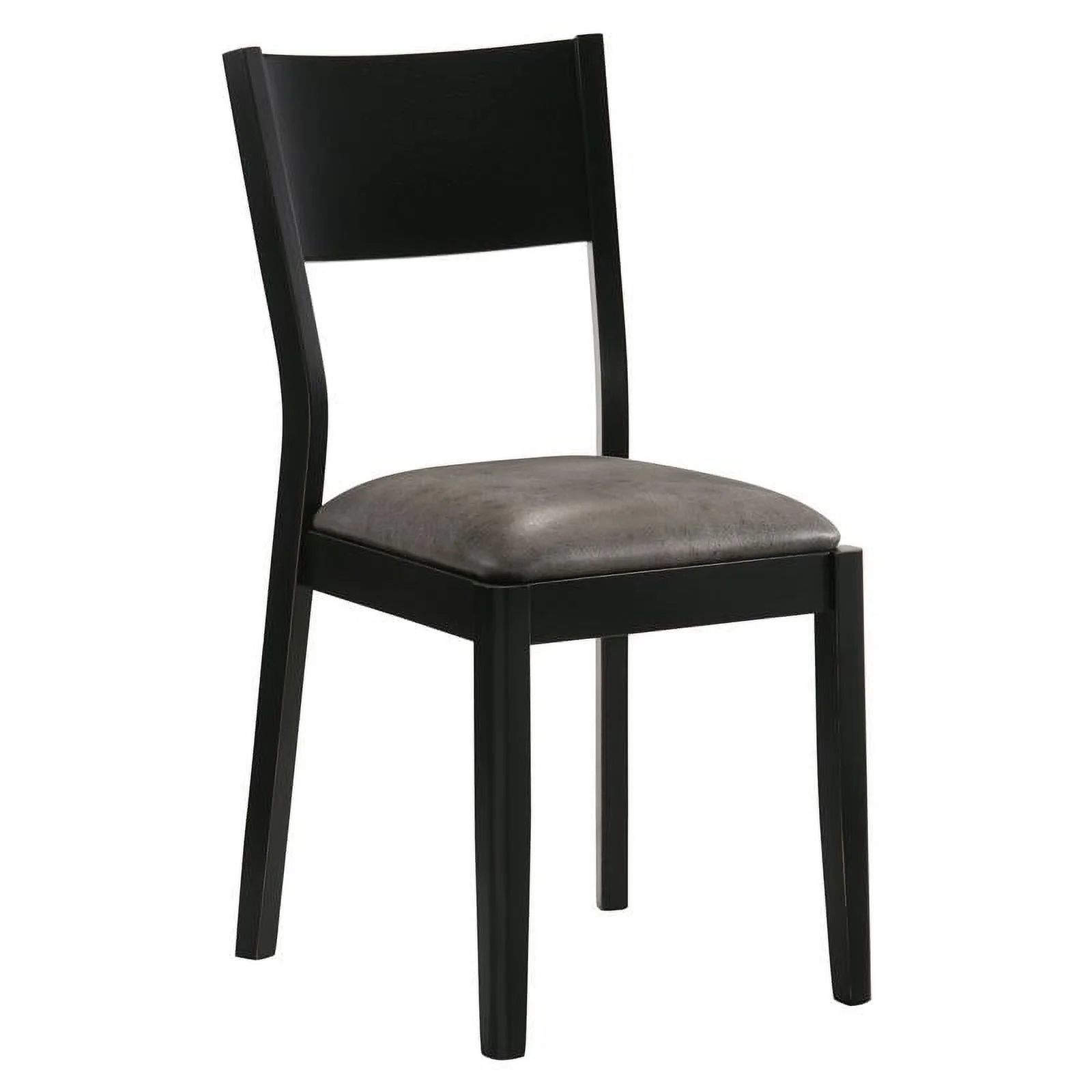 FOA Kapok Wood Padded 5-Piece Dining Set in Black and Gray