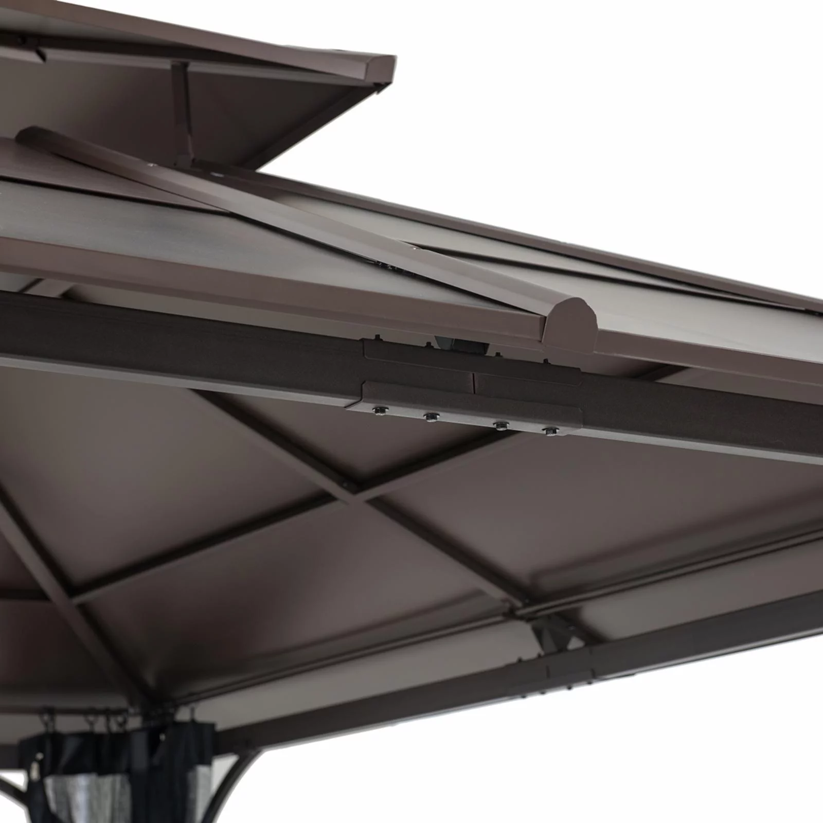 Sunjoy Hip 10 x 12 ft. 2 Tier Hardtop Steel Gazebo