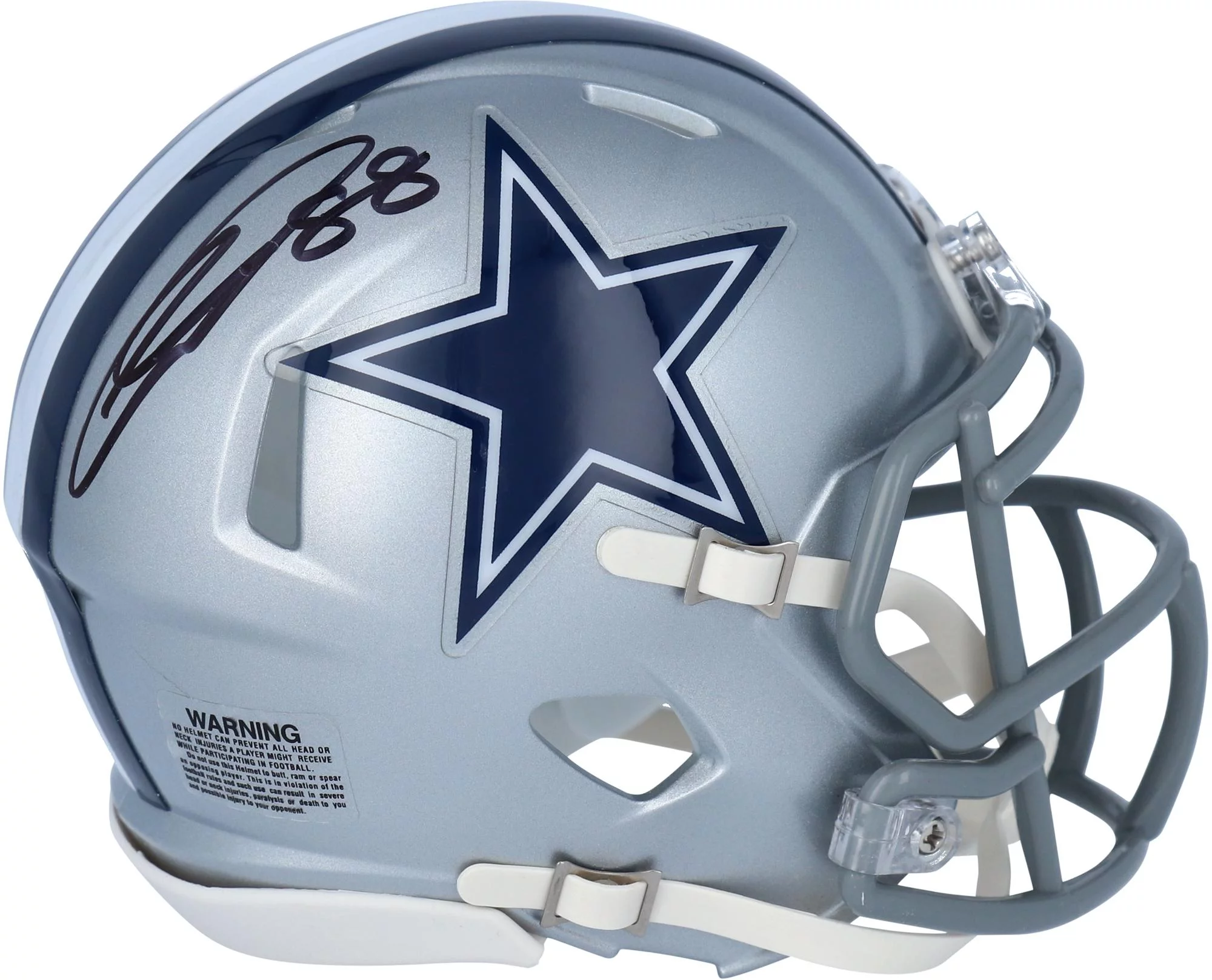 CeeDee Lamb Dallas Cowboys Autographed Riddell Speed Mini Helmet - Fanatics Authentic Certified