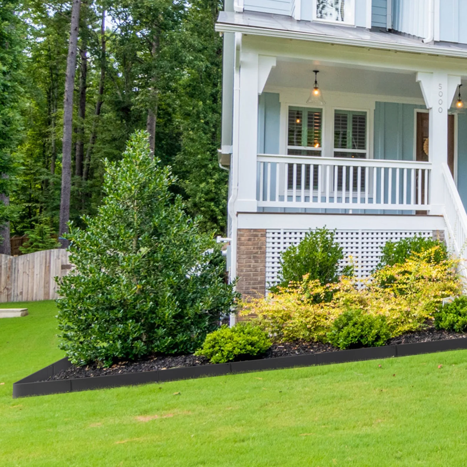 SKYSHALO Steel Landscape Edging 5-pack Steel Garden Edging Borders 39