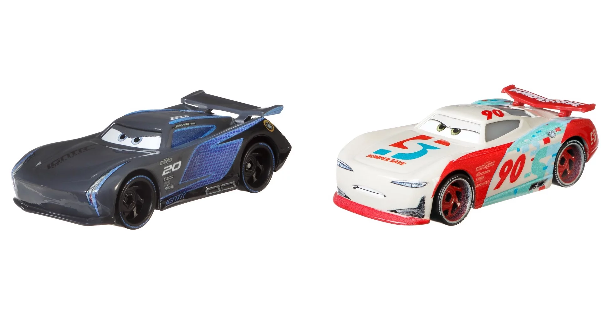 Disney Pixar Cars 2-Pack, Jackson Storm and Paul Conrev, 1:55 Scale Die-Cast Fan Favorite Vehicles