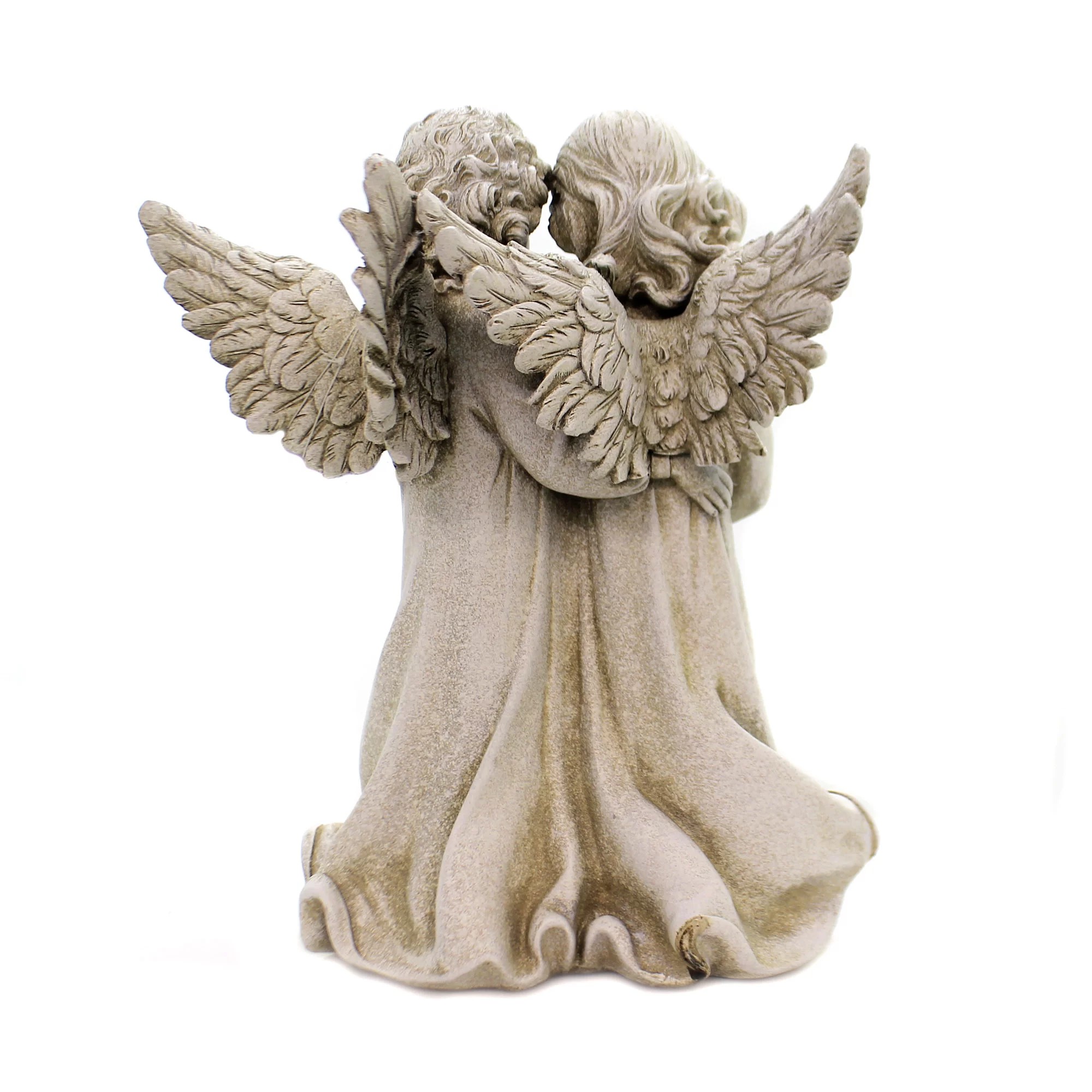 Roman Angels with Bird Outdoor Garden Statues - 12.25