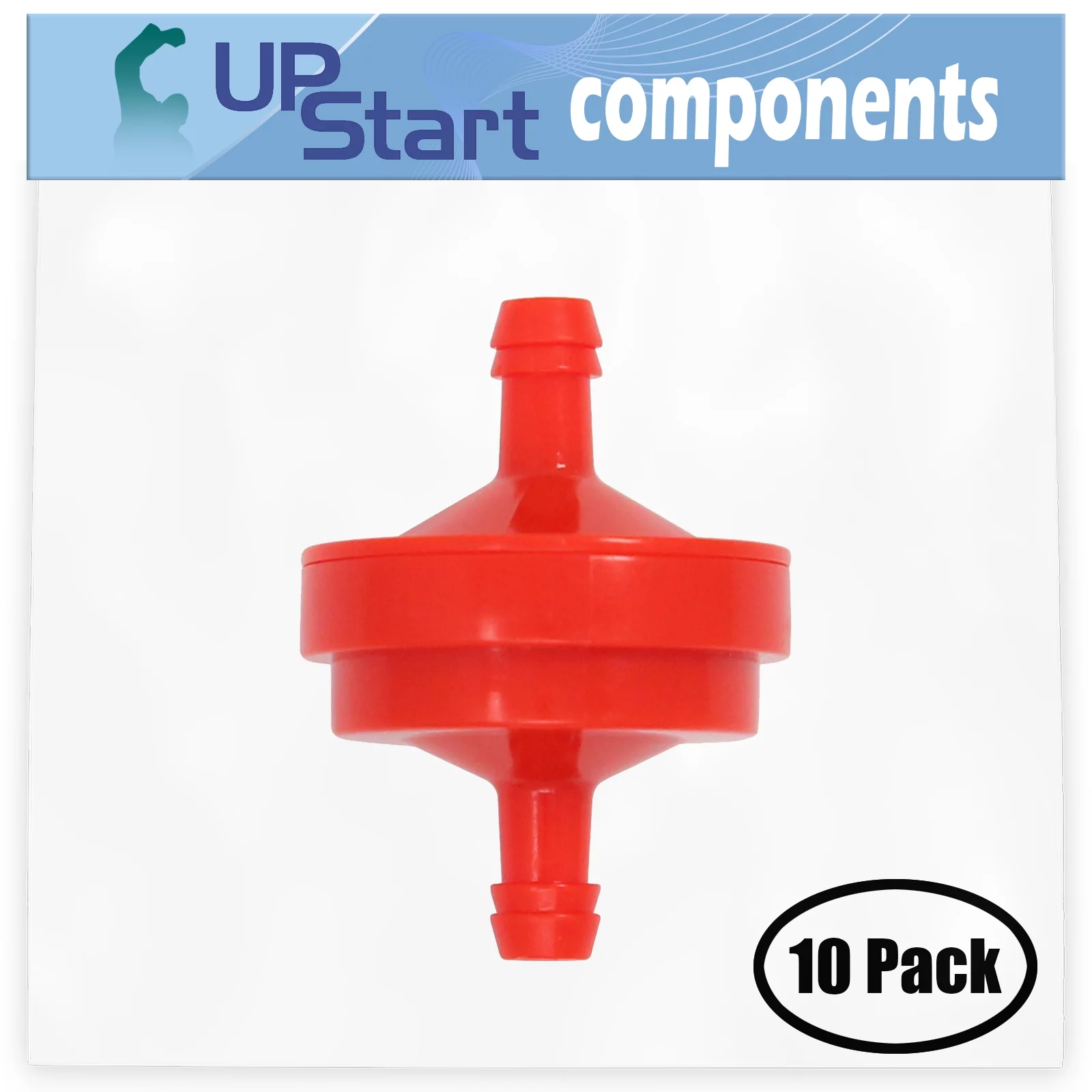 10-Pack 394358 Fuel Filter Replacement for Briggs & Stratton 106232-0067-H7 Engine - Compatible with 298090S Fuel Filter 150 Micron