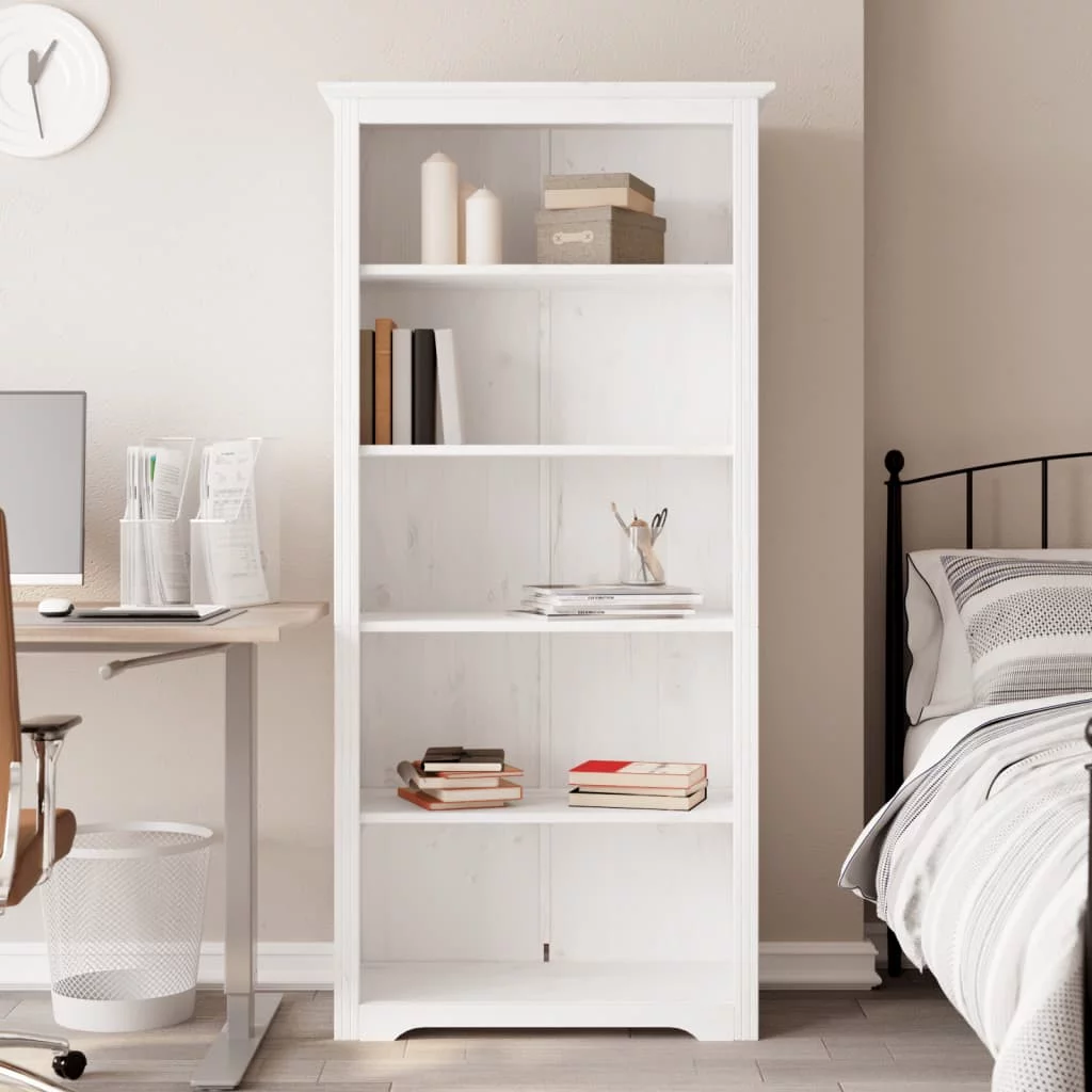 Dcenta Bookcase BODO White 31.5