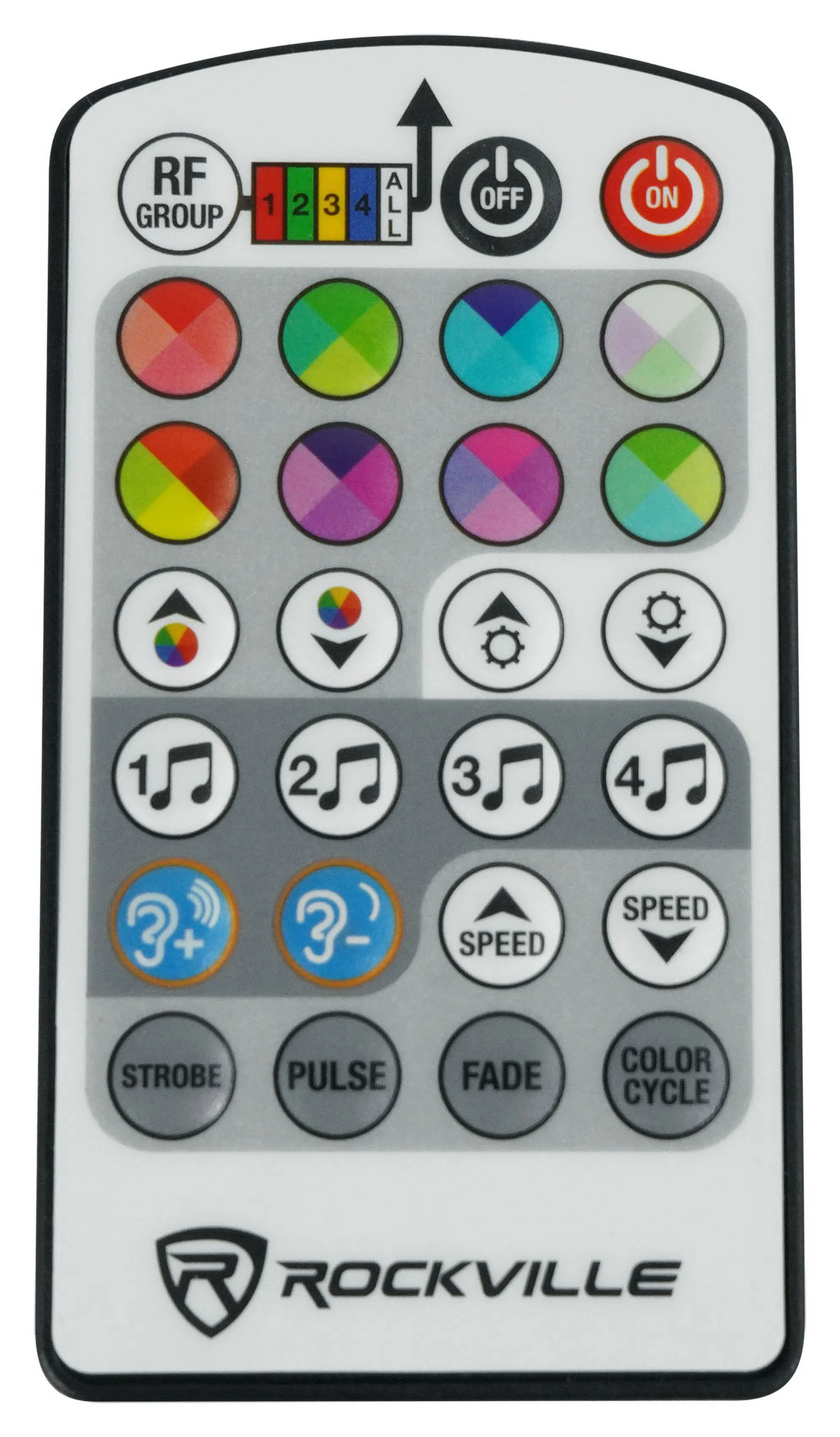 5) Rockville MINI RF3 Black RGBWA+UV DJ/Party LED Wash Lights+DMX Controller+Bag