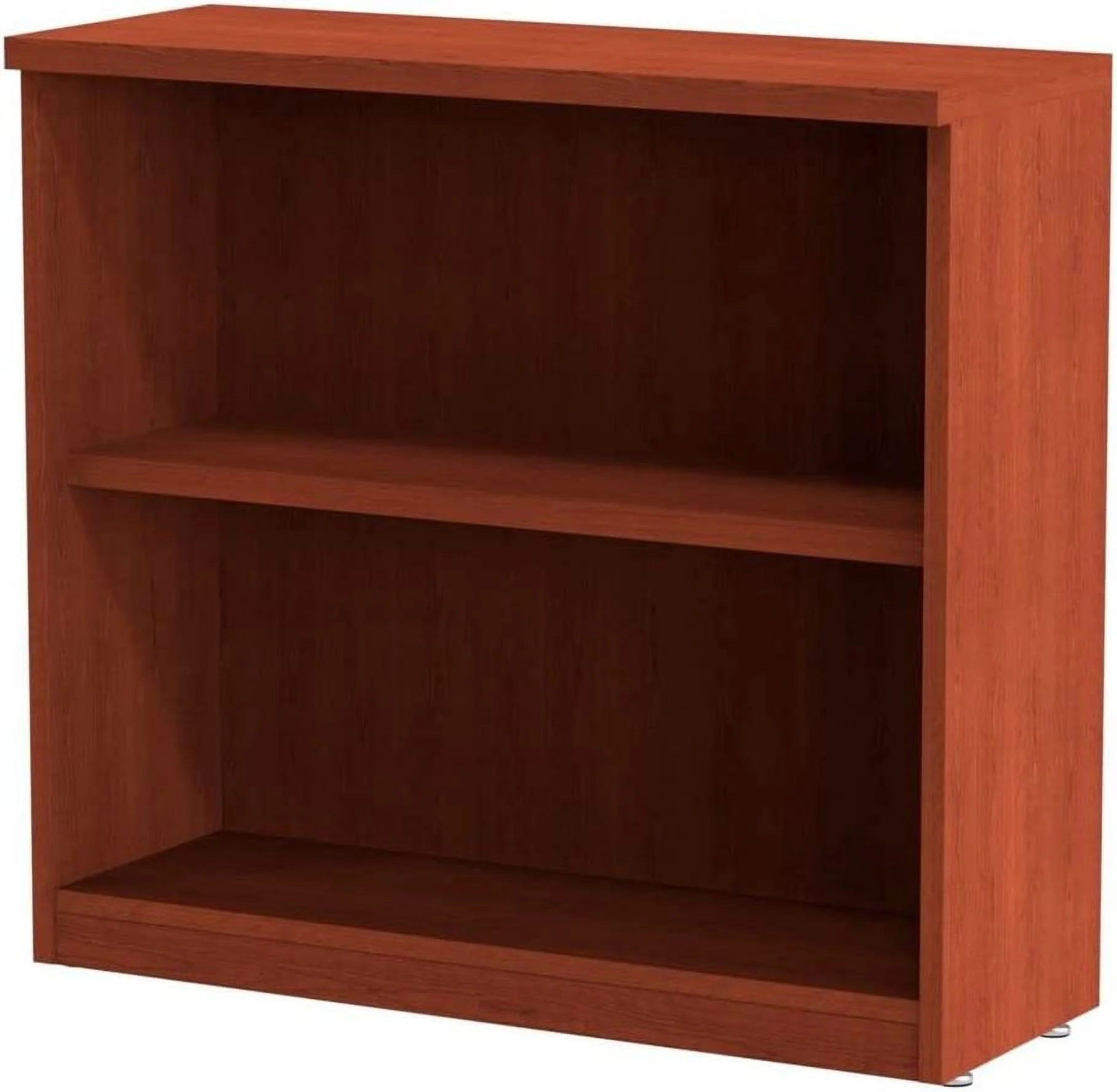 ALEVA633032MC 31.75 In. X 14 In. X 29.5 In. Valencia Series 2-Shelf Bookcase - Medium Cherry