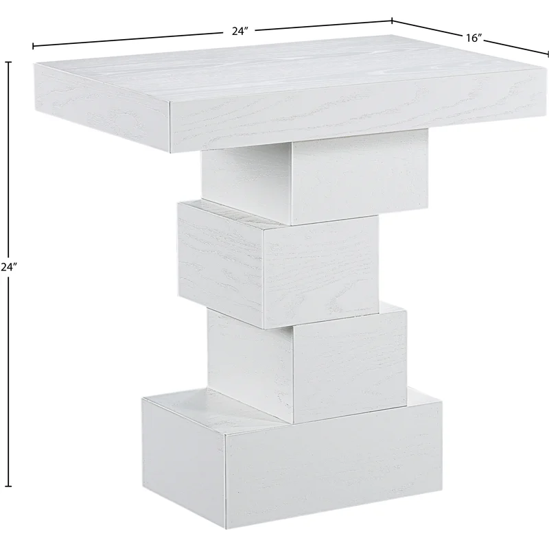 Meridian Furniture Westmount White End Table