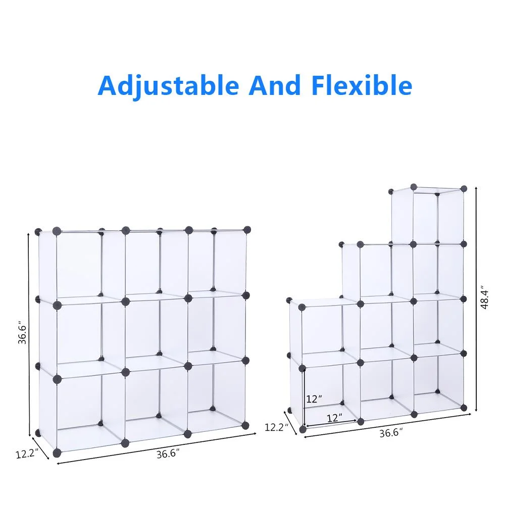 Ktaxon 9-Cube Plastic Storage Organizer DIY Closet Cabinet Chests Space-Saving