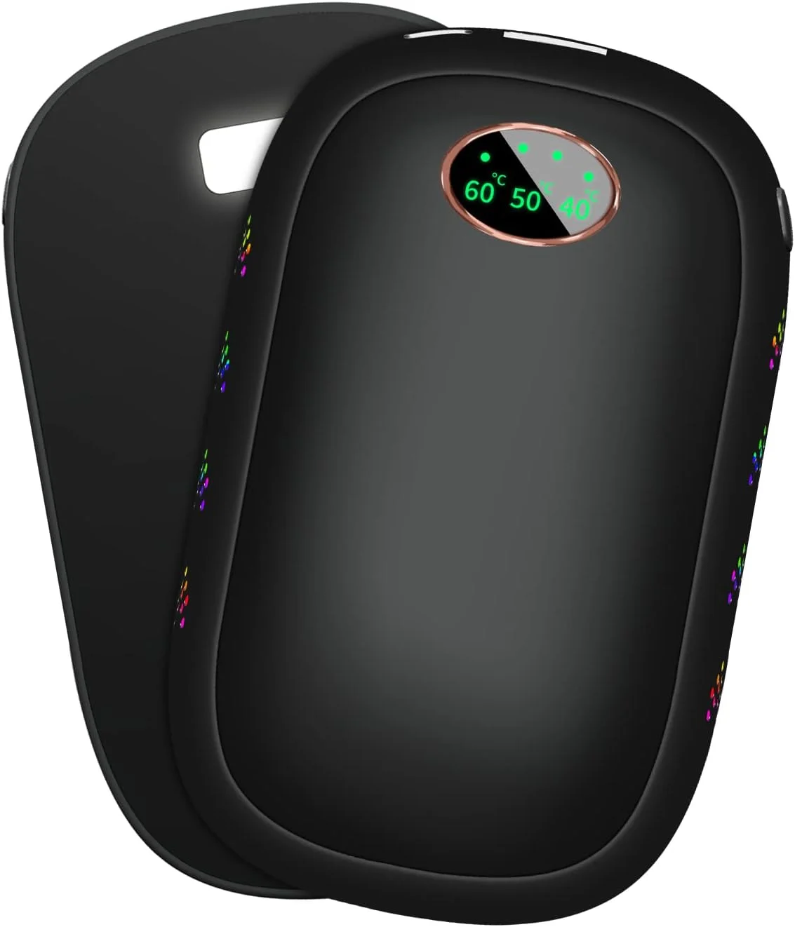 Electric Hand Warmers Pack of 2 x 5000 mAh Rechargeable Pocket Warmers 10000 mAh Power Bank Women and Men