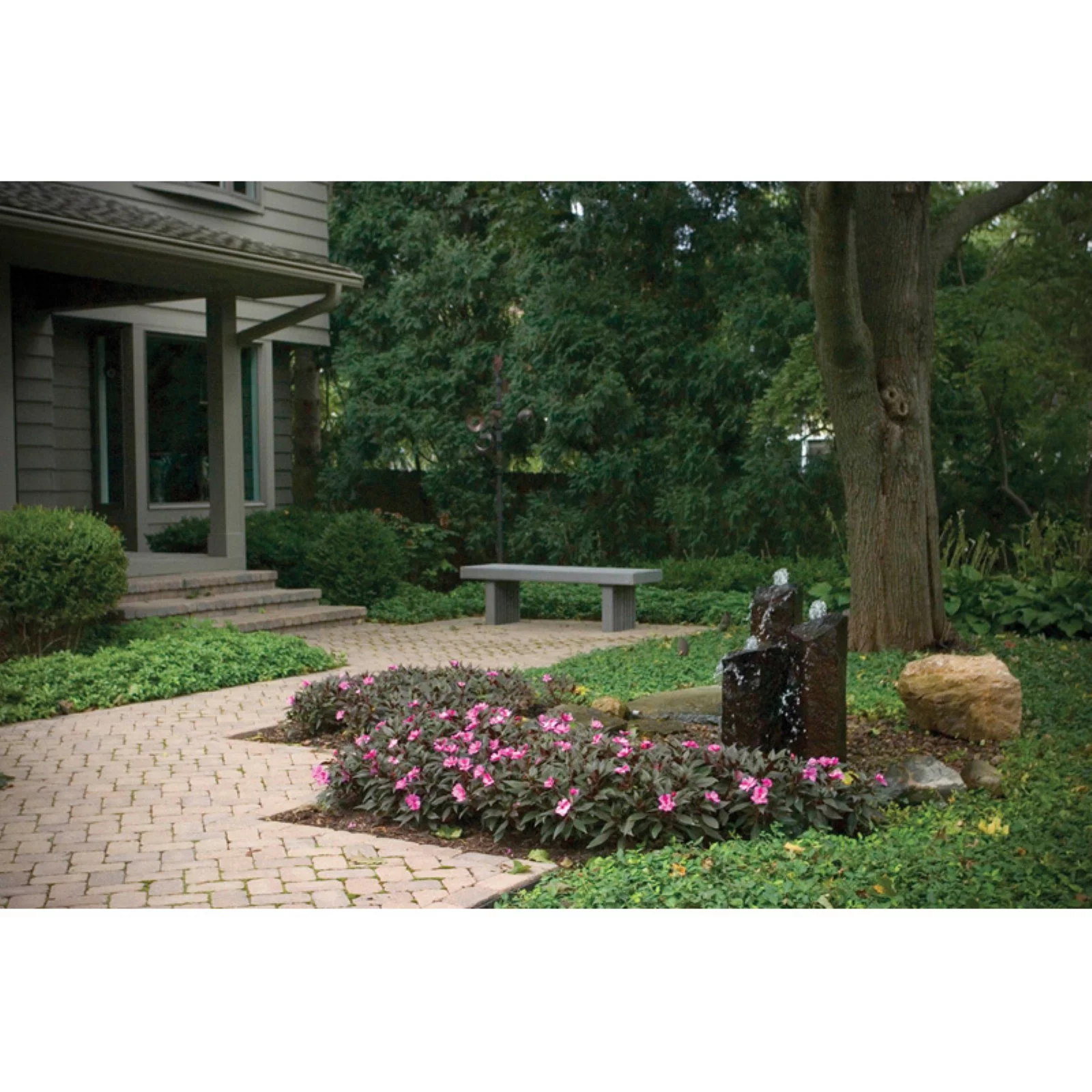 Aquascape Mongolian Basalt Stone Fountain Columns, Set of 3, 24-Inch, 30-Inch, 36-Inch | 58062