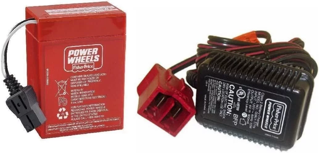 Power Wheels Super 6 Volt Red Battery and Charger Combo Pack
