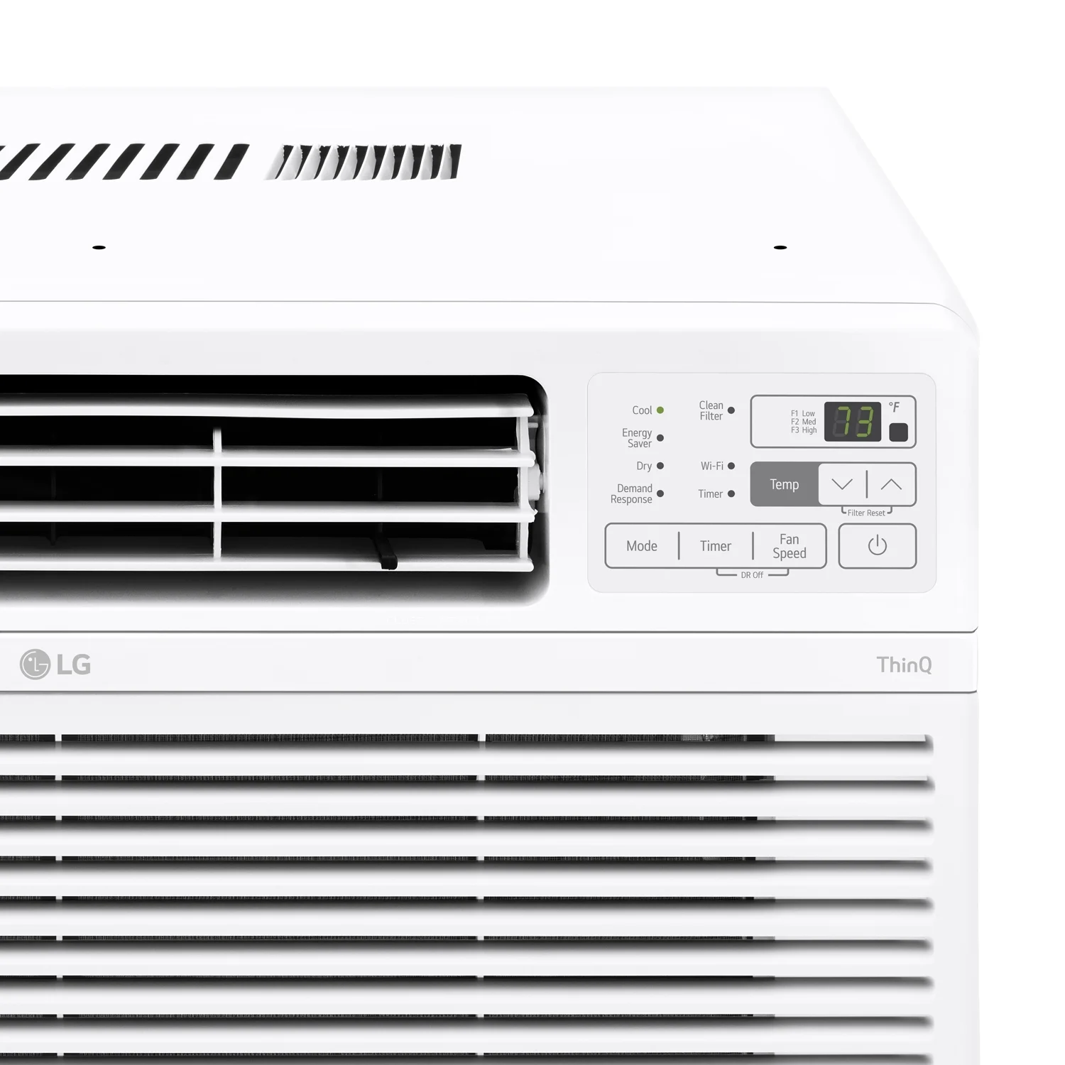 LG 12,000 BTU Smart Window Air Conditioner with Fan, White - Refurbished