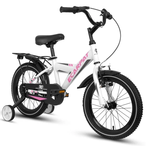 ZIQIAN Kids Bike 16 inch for Boys & Girls with Training Wheels, Freestyle Kids' Bicycle with fender and carrier.