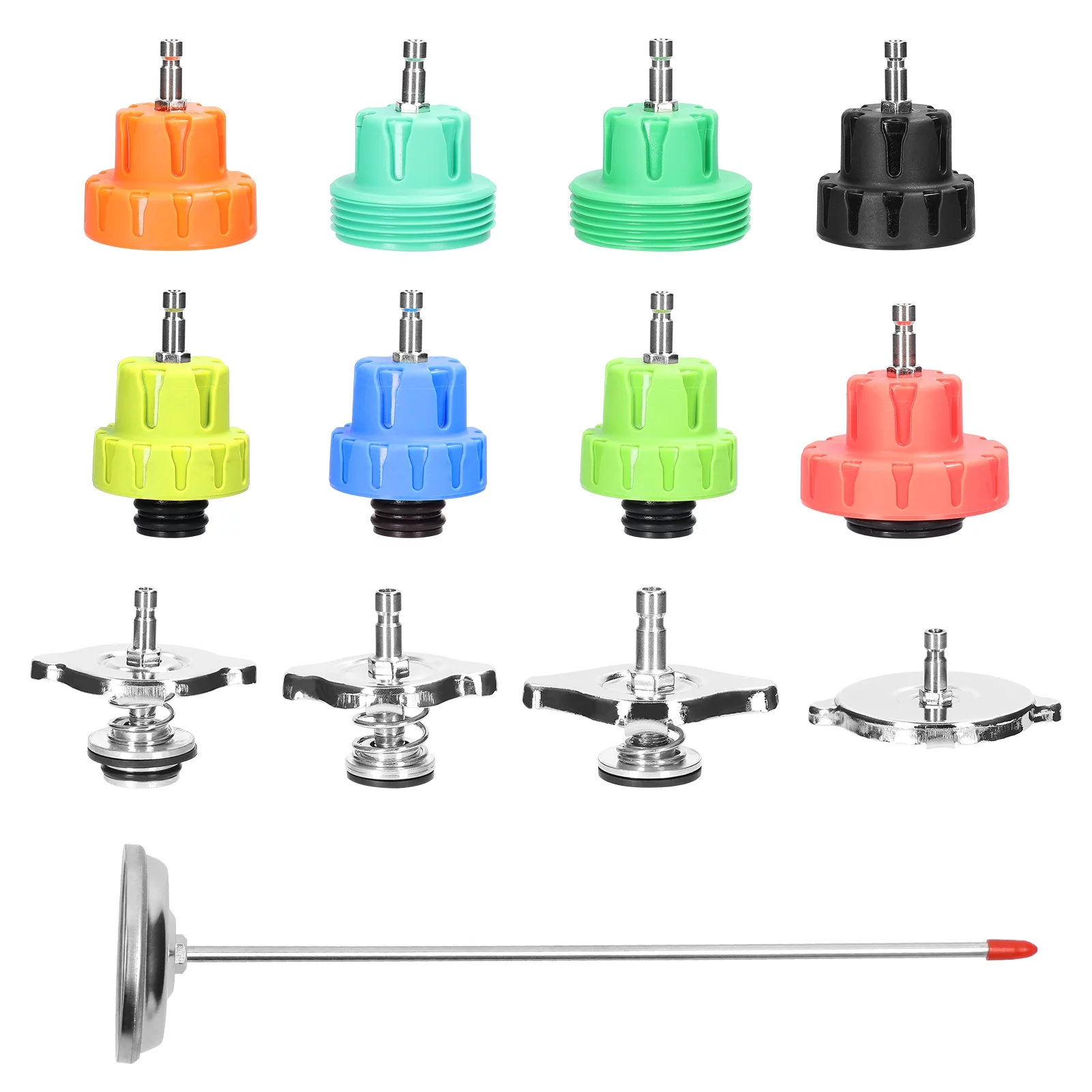 Universal Car Tanks Leak Detection Automotive Leakage Detector Tool Radiator Water Pressure Tester Auto Air Conditioning Cooling Coolant Purge Tool Kit