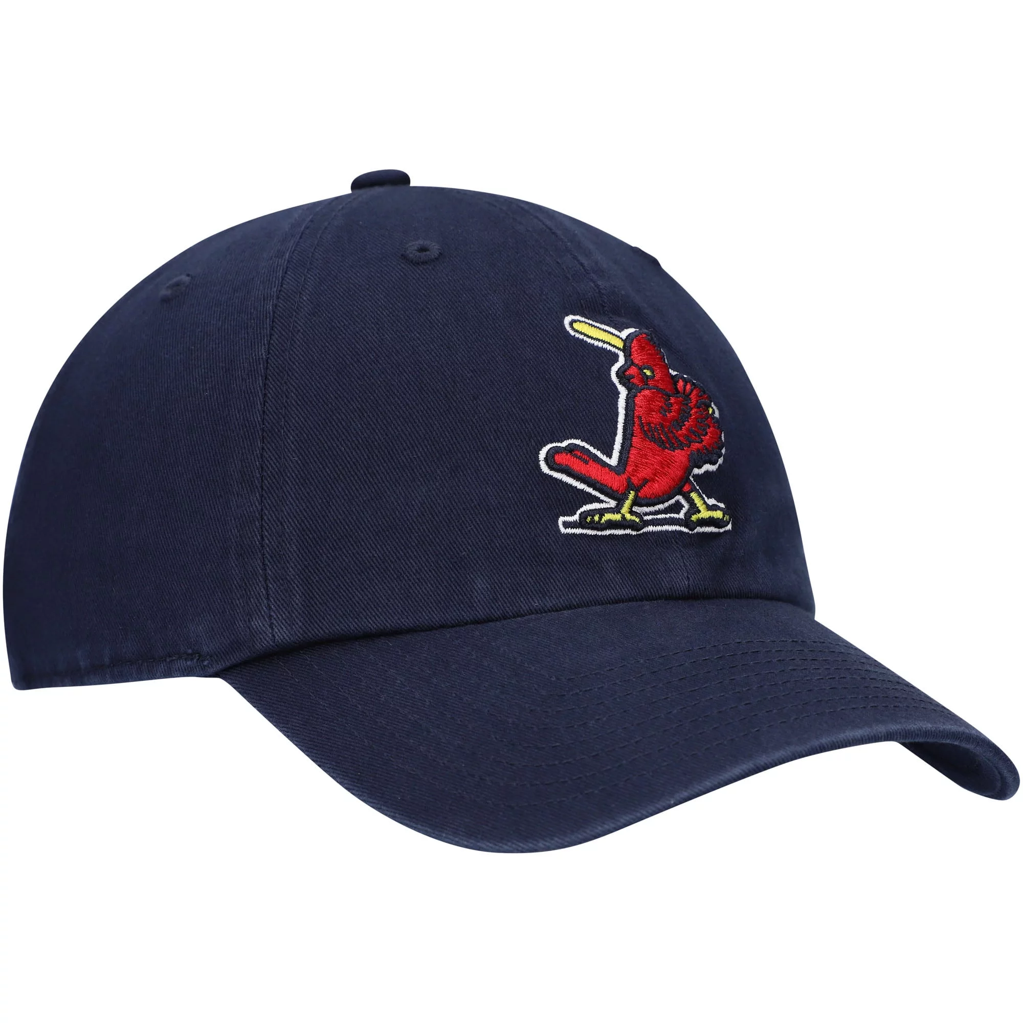 Men's '47 Navy St. Louis Cardinals Logo Cooperstown Collection Clean Up Adjustable Hat - OSFA