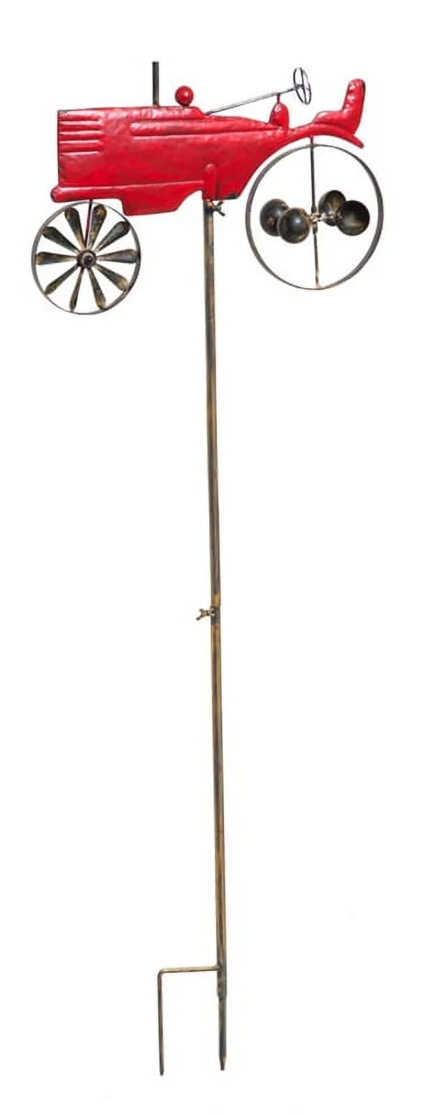 Vintage Tractor Kinetic Garden Stake