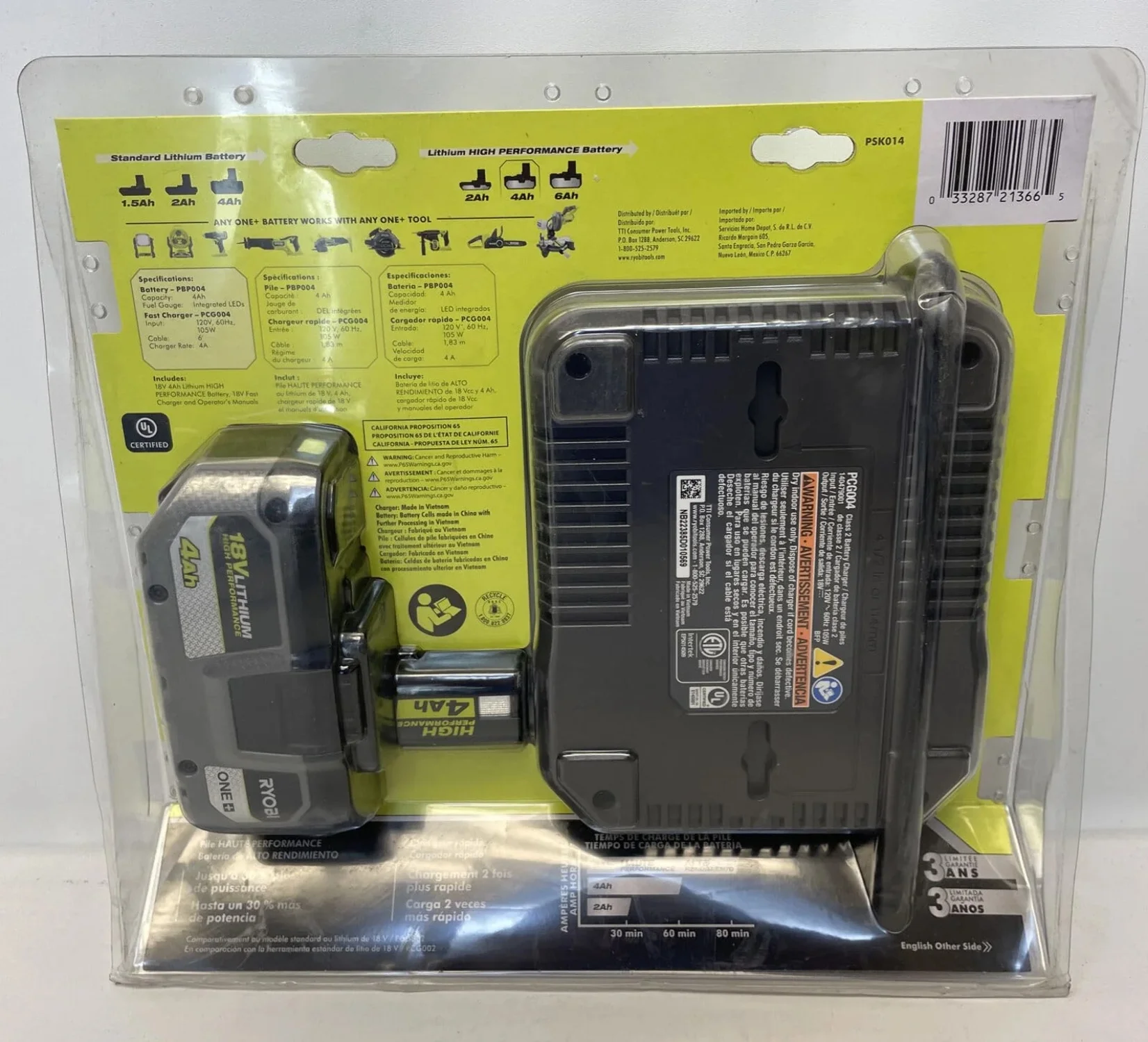 RYOBI ONE+ 18V HIGH PERFORMANCE Starter Kit with 4.0 Ah Battery and Charger