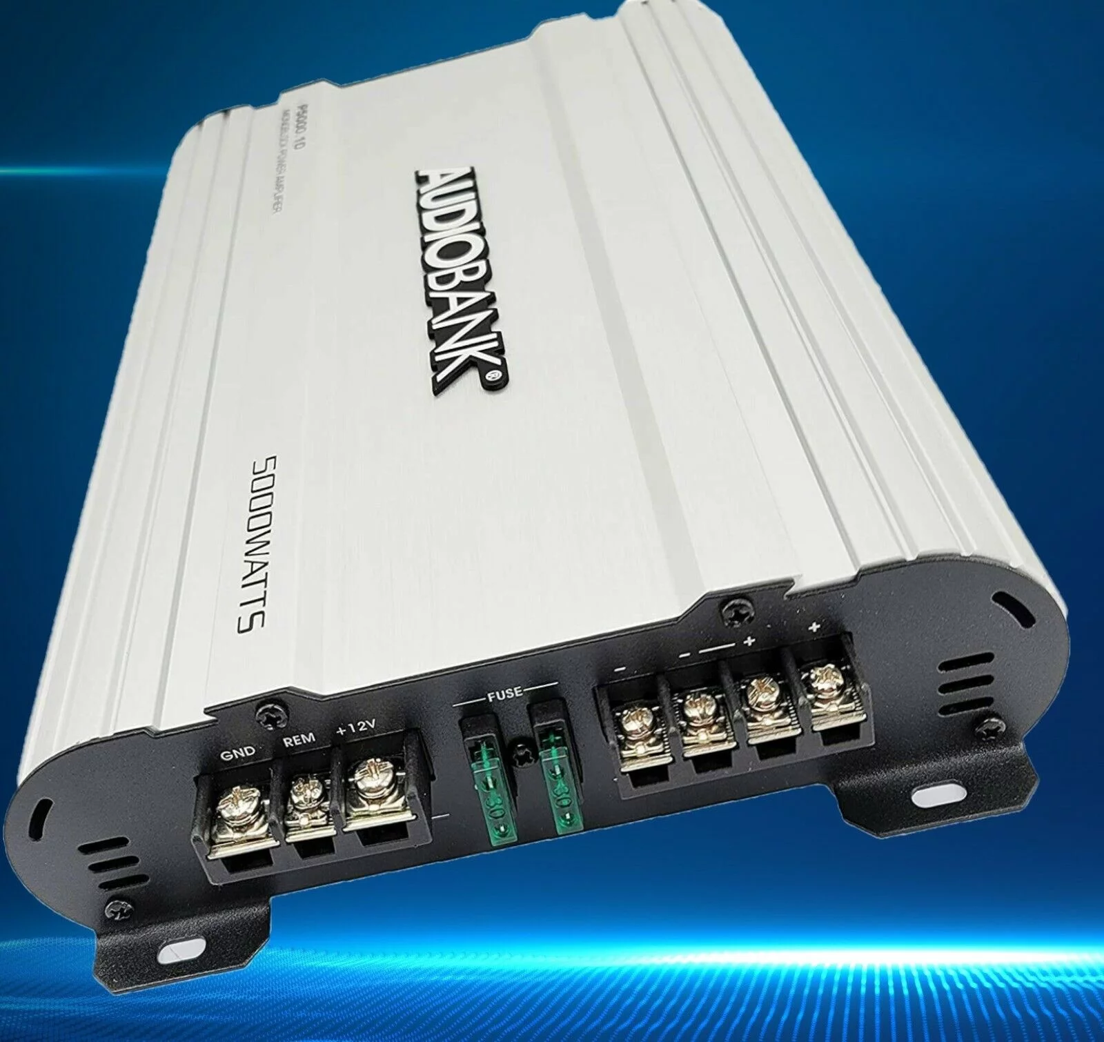 Audiobank Monoblock 5000W Amp Class D 1OHM Amp Car Audio Stereo Amplifier Bundle