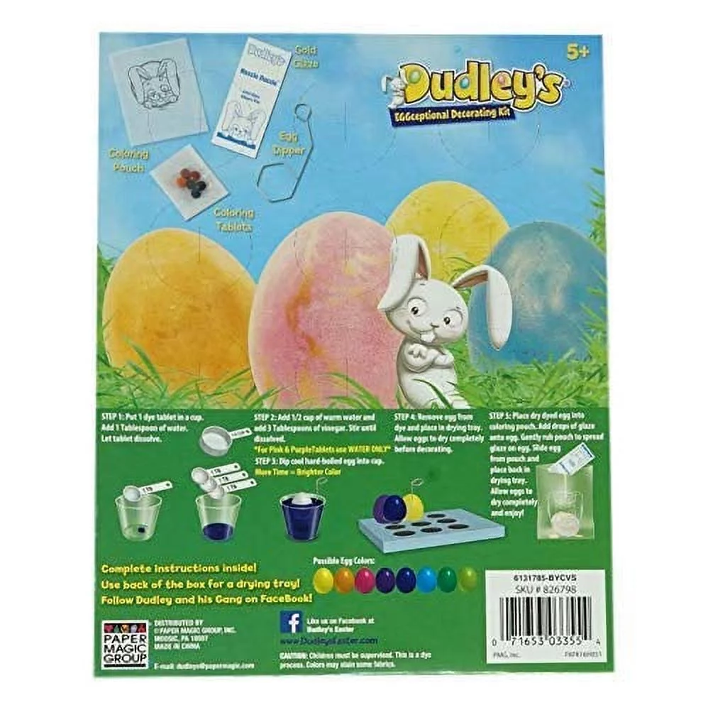 Easter Egg Dye Bundle - 24 Carrots Dye Kit w/ Bunny Egg Dipper Tong