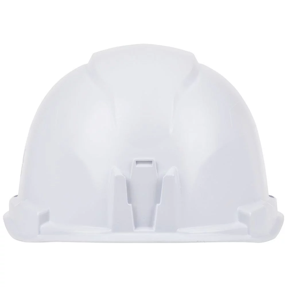 Klein Tools 60107RL Non-Vented Cap Style Hard Hat with Rechargeable Headlamp - White