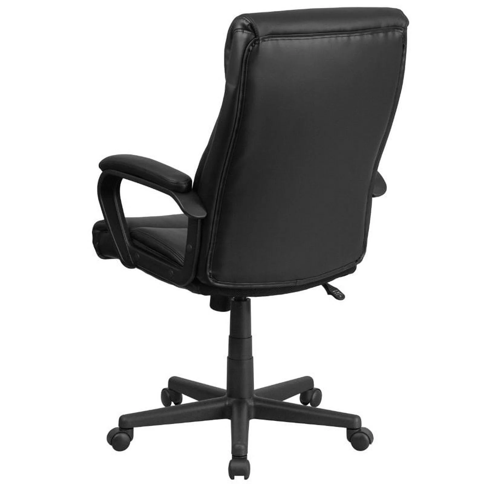 Scranton & Co Modern High Back Leather Office Chair in Black